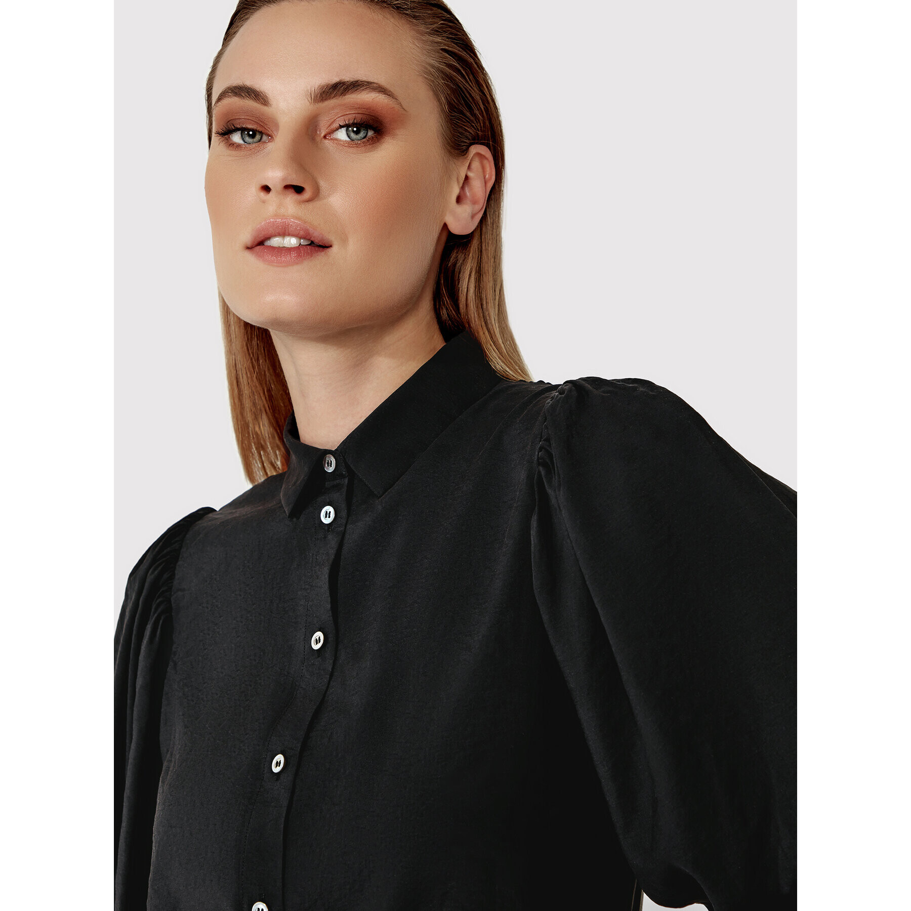 Simple Cămașă KOD001 Negru Regular Fit - Pled.ro