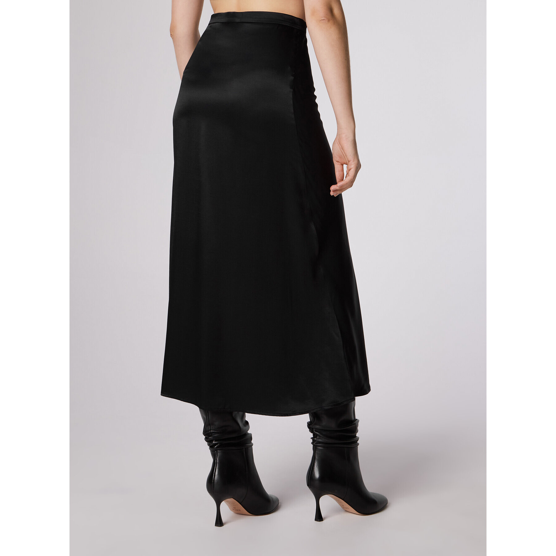 Simple Fustă midi SDD501 Negru Regular Fit - Pled.ro