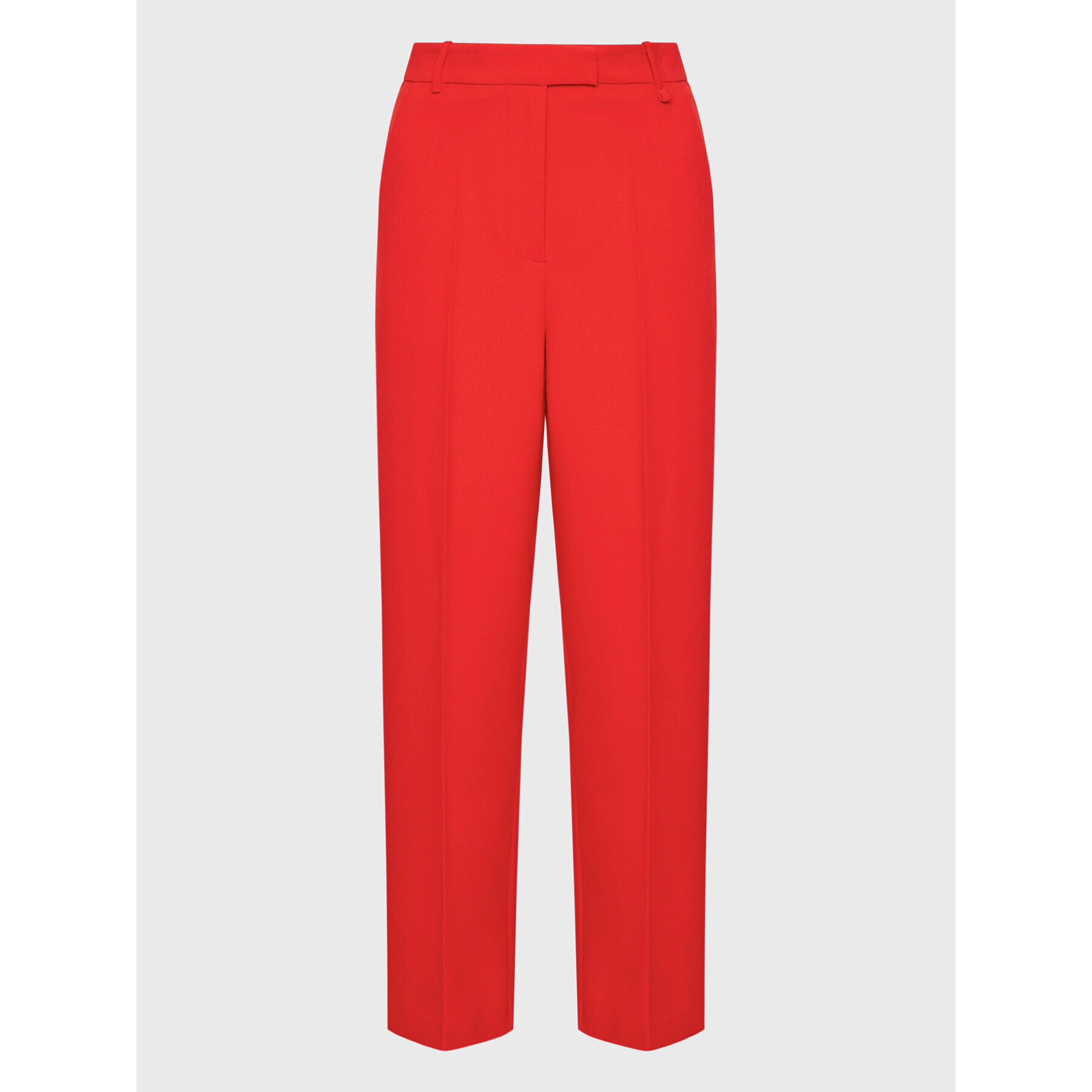 Simple Pantaloni din material SPD504-02 Roșu Relaxed Fit - Pled.ro