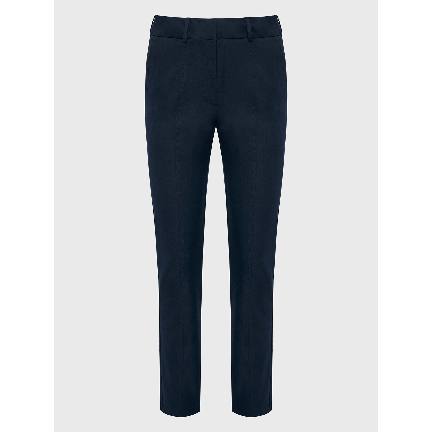 Simple Pantaloni din material SPD506-01 Bleumarin Slim Fit - Pled.ro