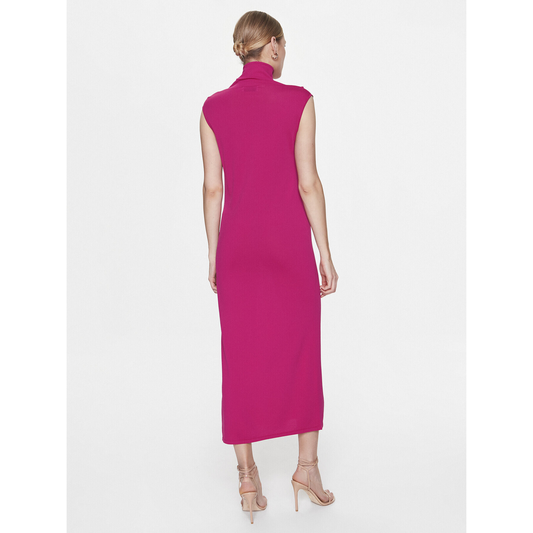 Simple Rochie cocktail SUD007 Roz Regular Fit - Pled.ro