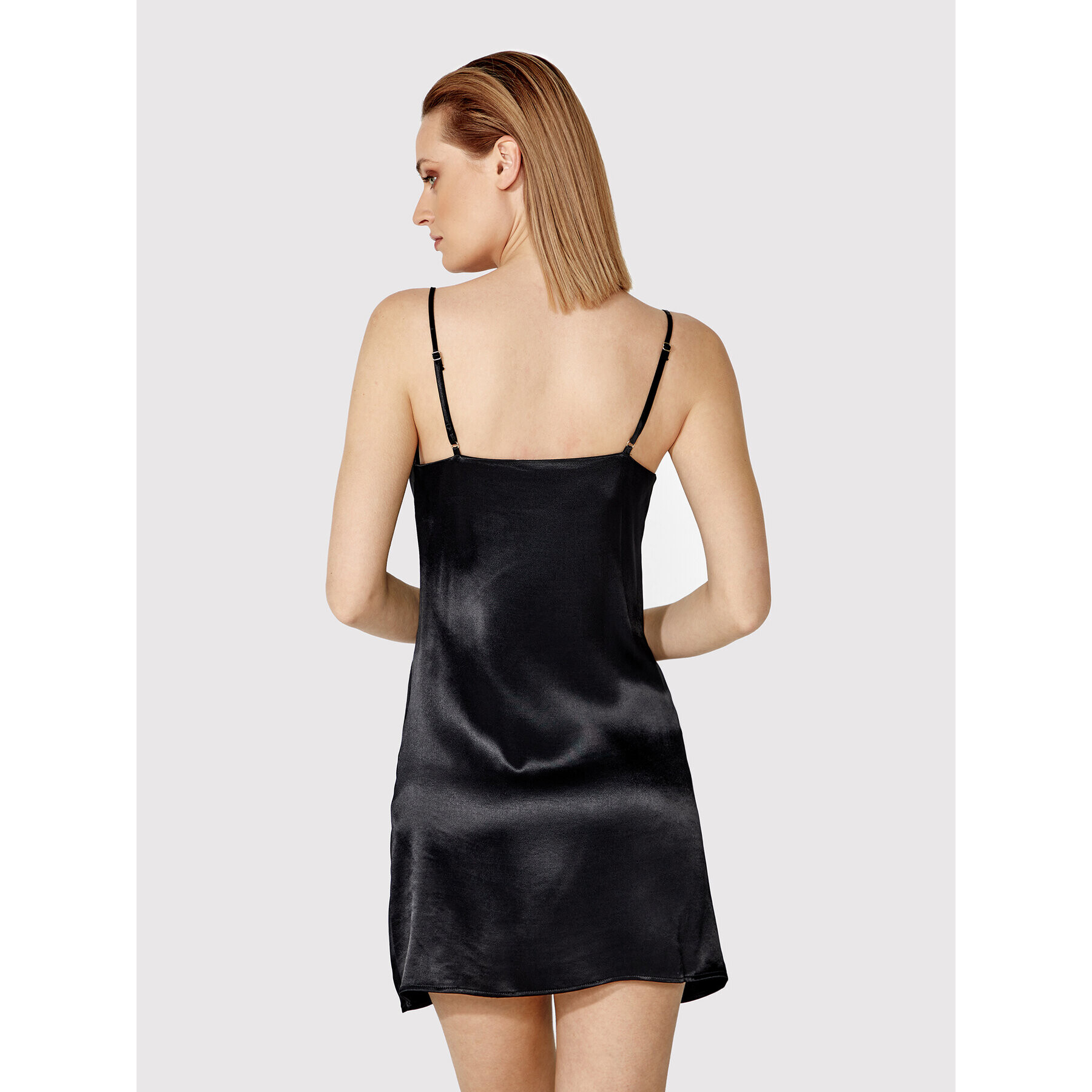 Simple Rochie de zi SUD001 Negru Regular Fit - Pled.ro