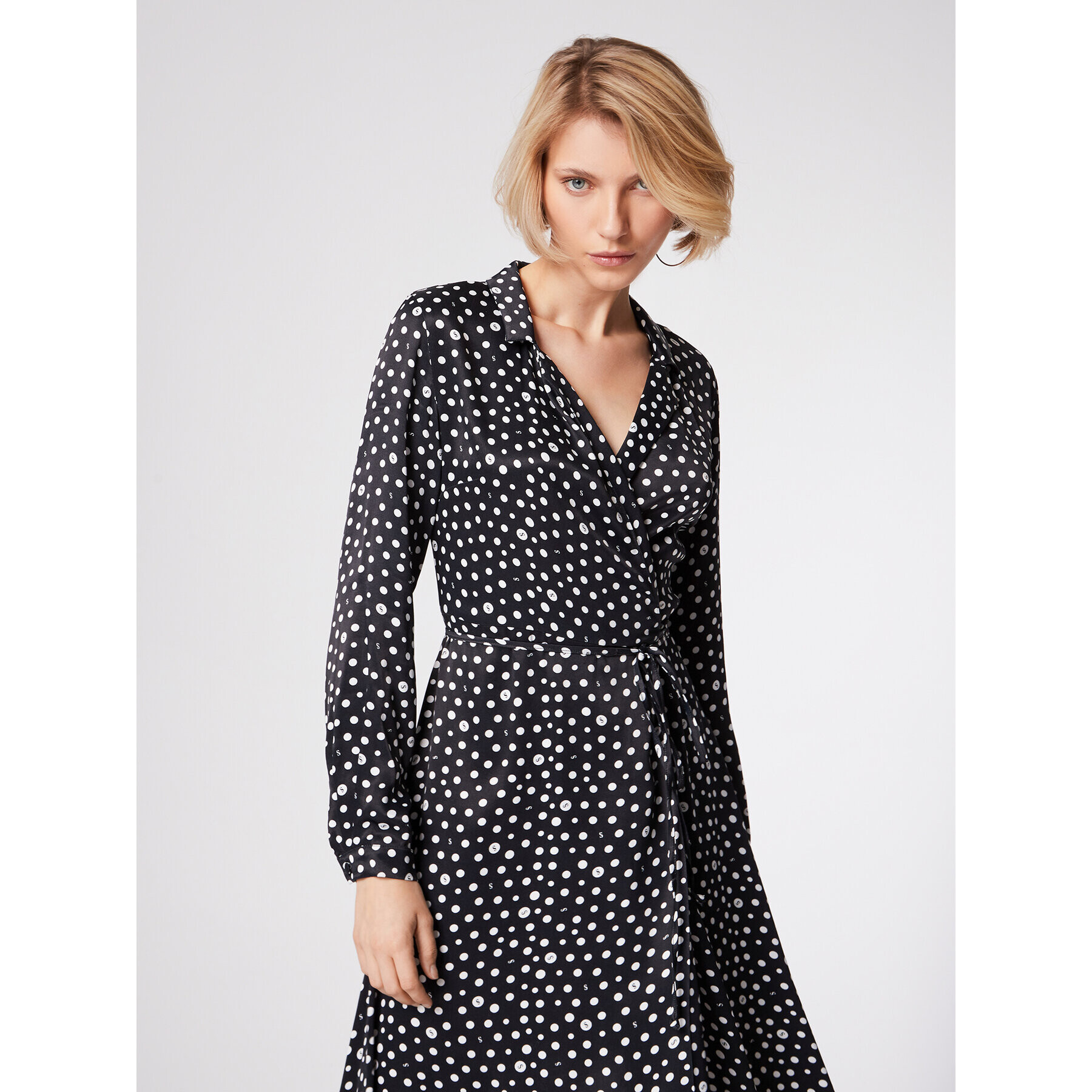 Simple Rochie tip cămașă SUD514-03 Negru Regular Fit - Pled.ro