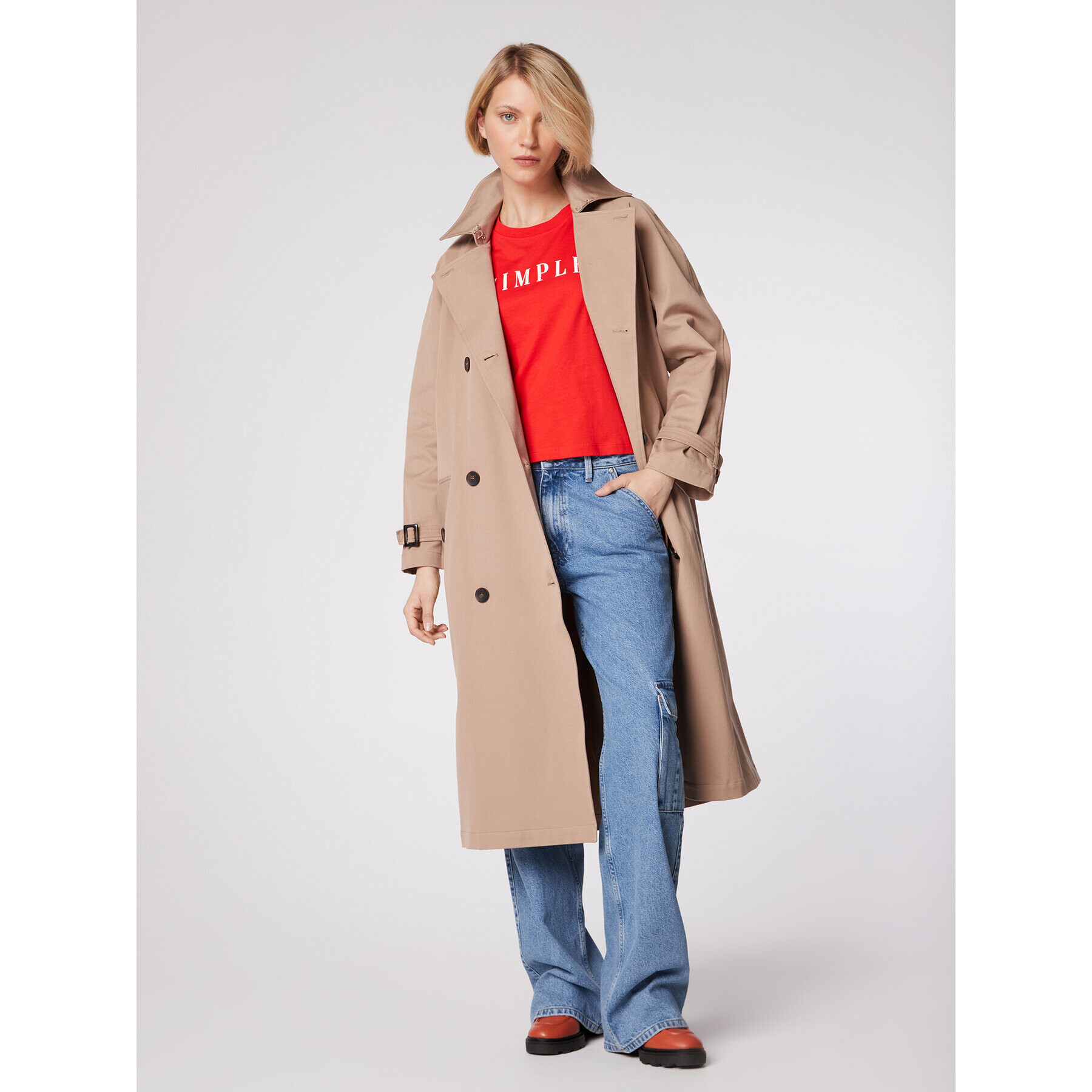 Simple Trench PLD001 Maro Regular Fit - Pled.ro