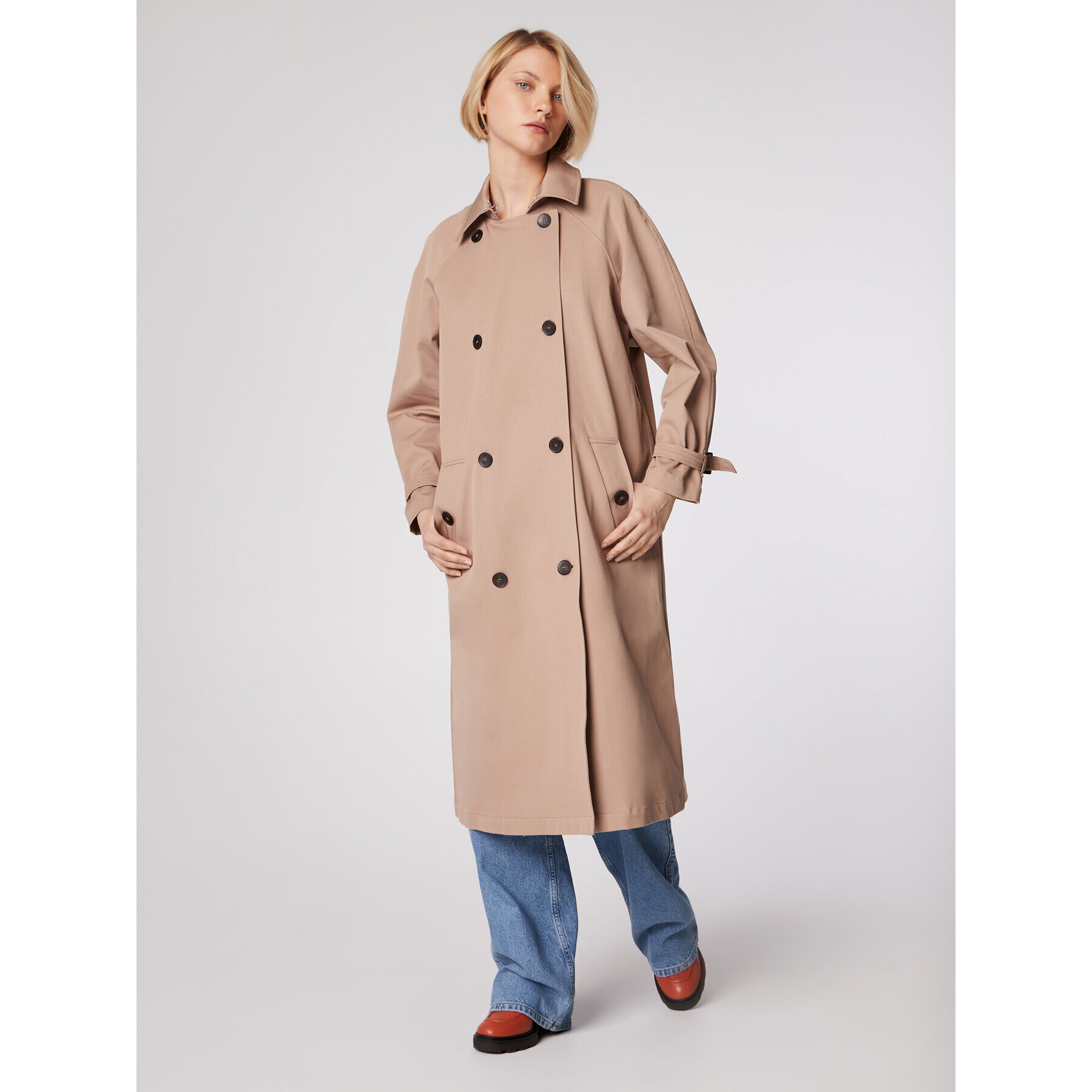 Simple Trench PLD001 Maro Regular Fit - Pled.ro