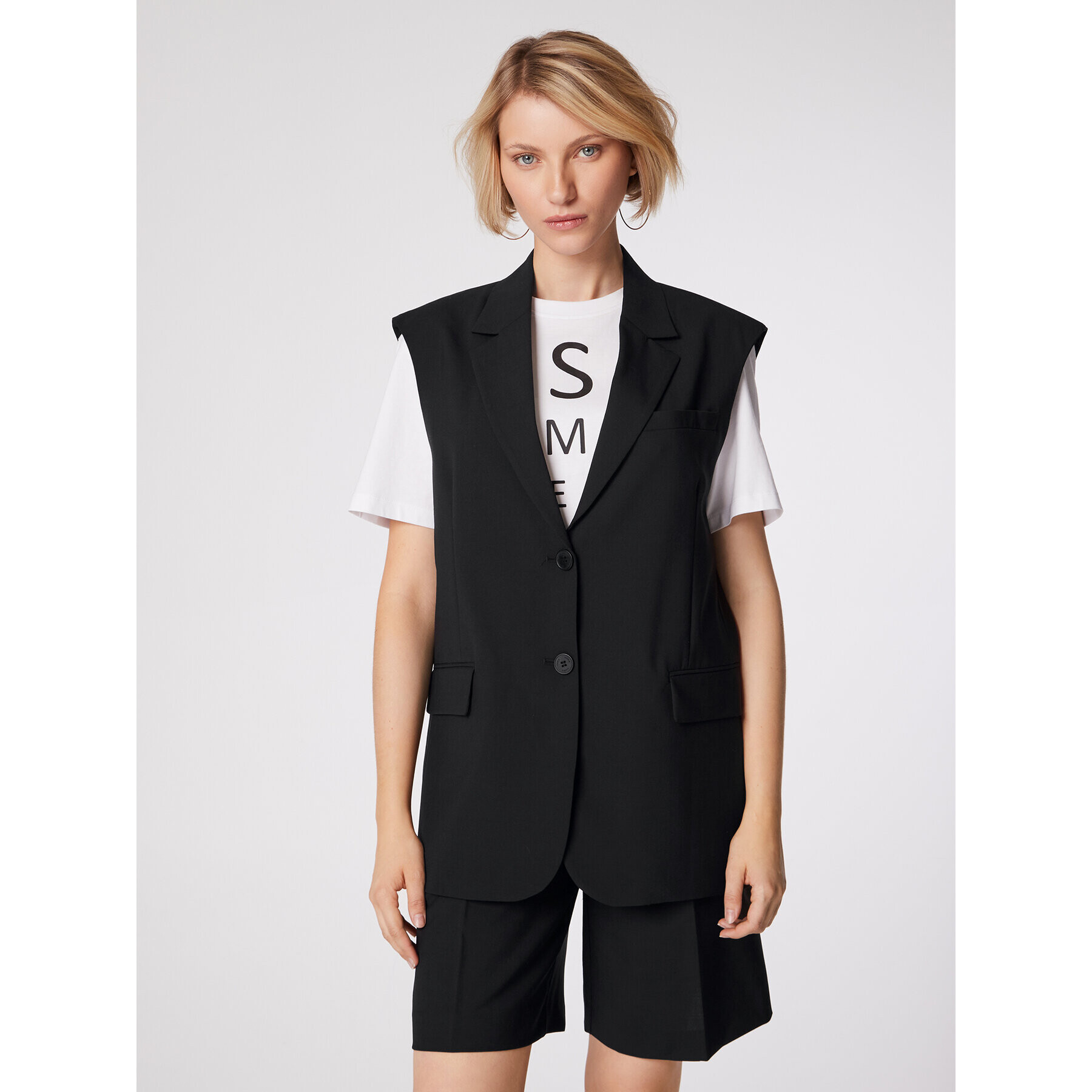 Simple Vestă KAD001 Negru Regular Fit - Pled.ro