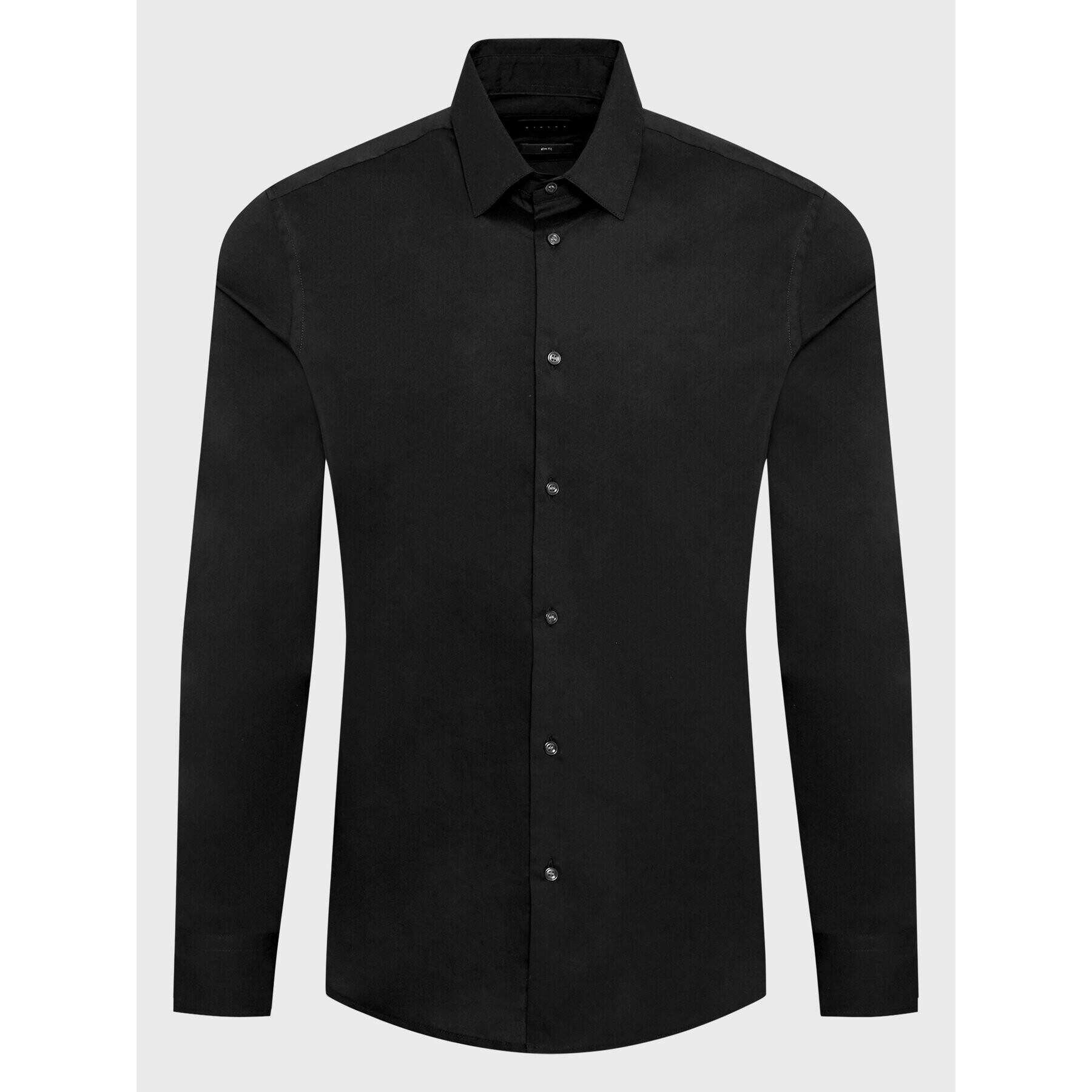 Sisley Cămașă 5CNX5QL19 Negru Slim Fit - Pled.ro