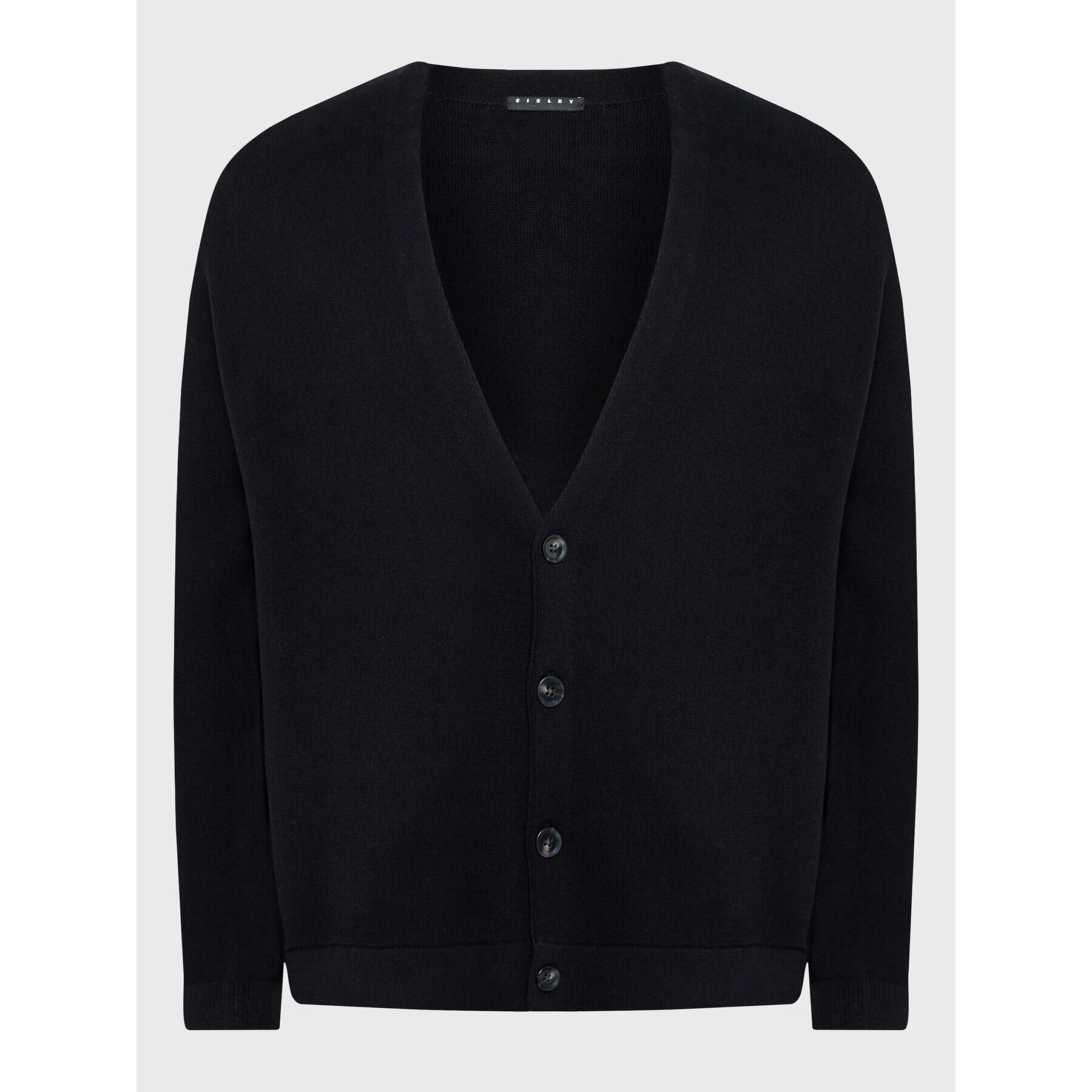 Sisley Cardigan 10C1S600A Negru Regular Fit - Pled.ro