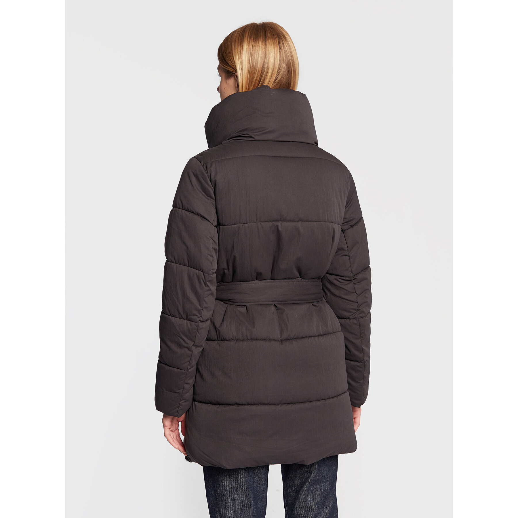 Sisley Geacă din puf 26H9LN01S Negru Oversize - Pled.ro