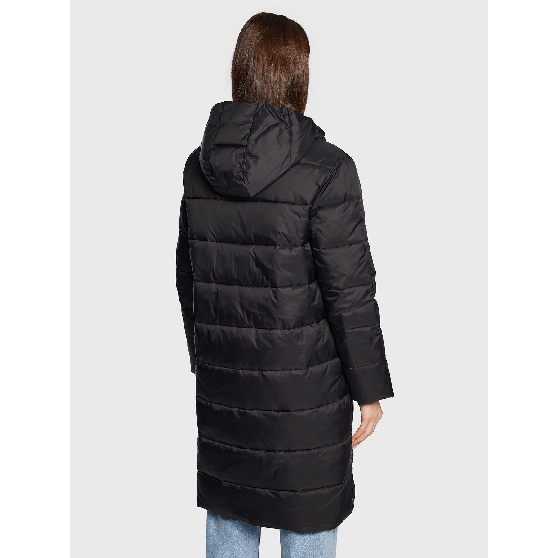 Sisley Geacă din puf 2BA2LN01K Negru Regular Fit - Pled.ro