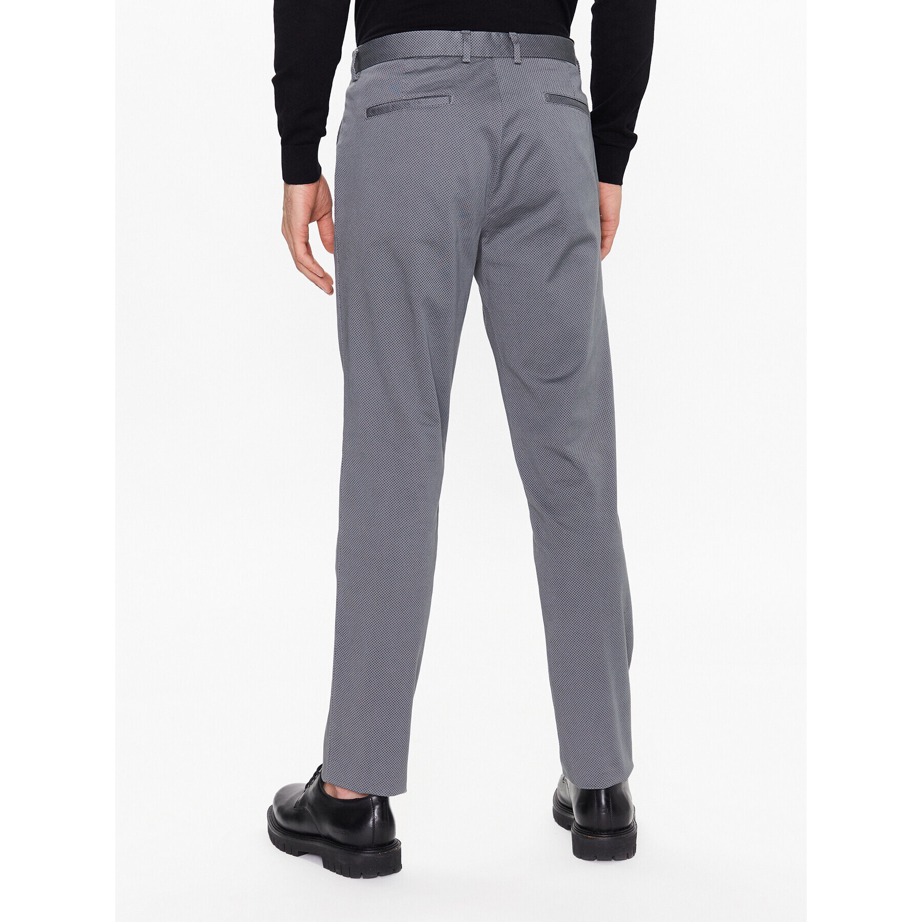 Sisley Pantaloni chino 4JLESF023 Gri Slim Fit - Pled.ro