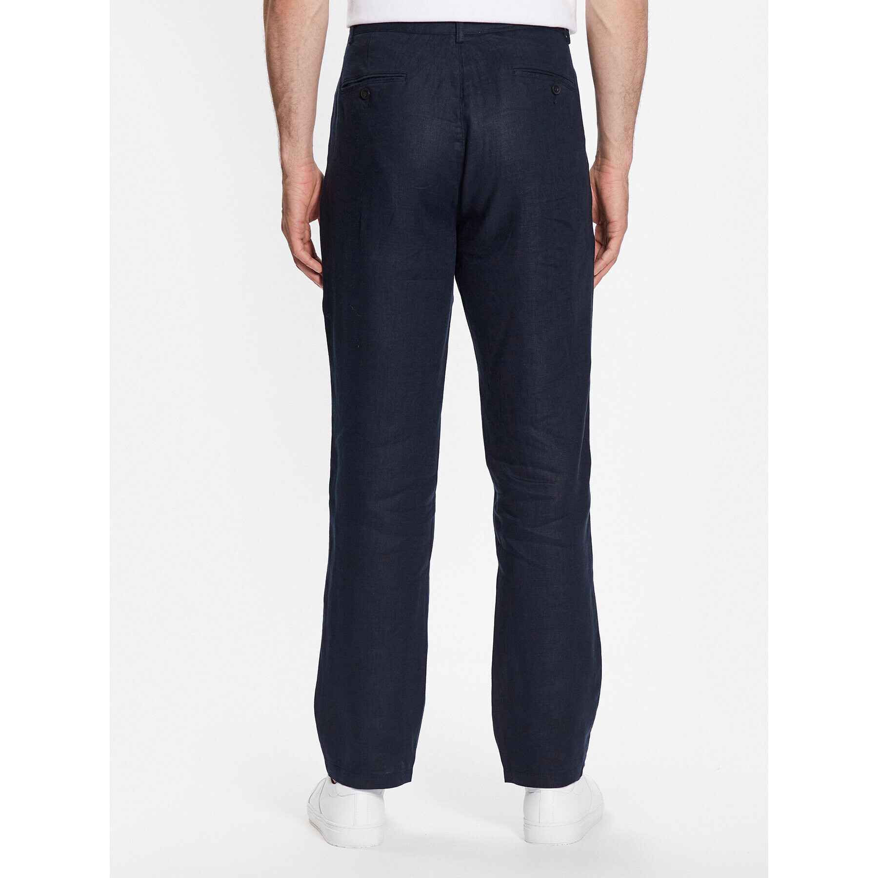 Sisley Pantaloni din material 4AGHSF02P Bleumarin Slim Fit - Pled.ro