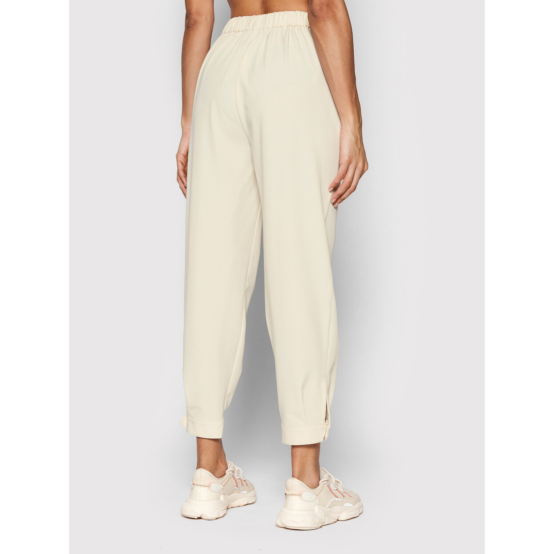 Sisley Pantaloni din material 4KVXLF00C Bej Relaxed Fit - Pled.ro