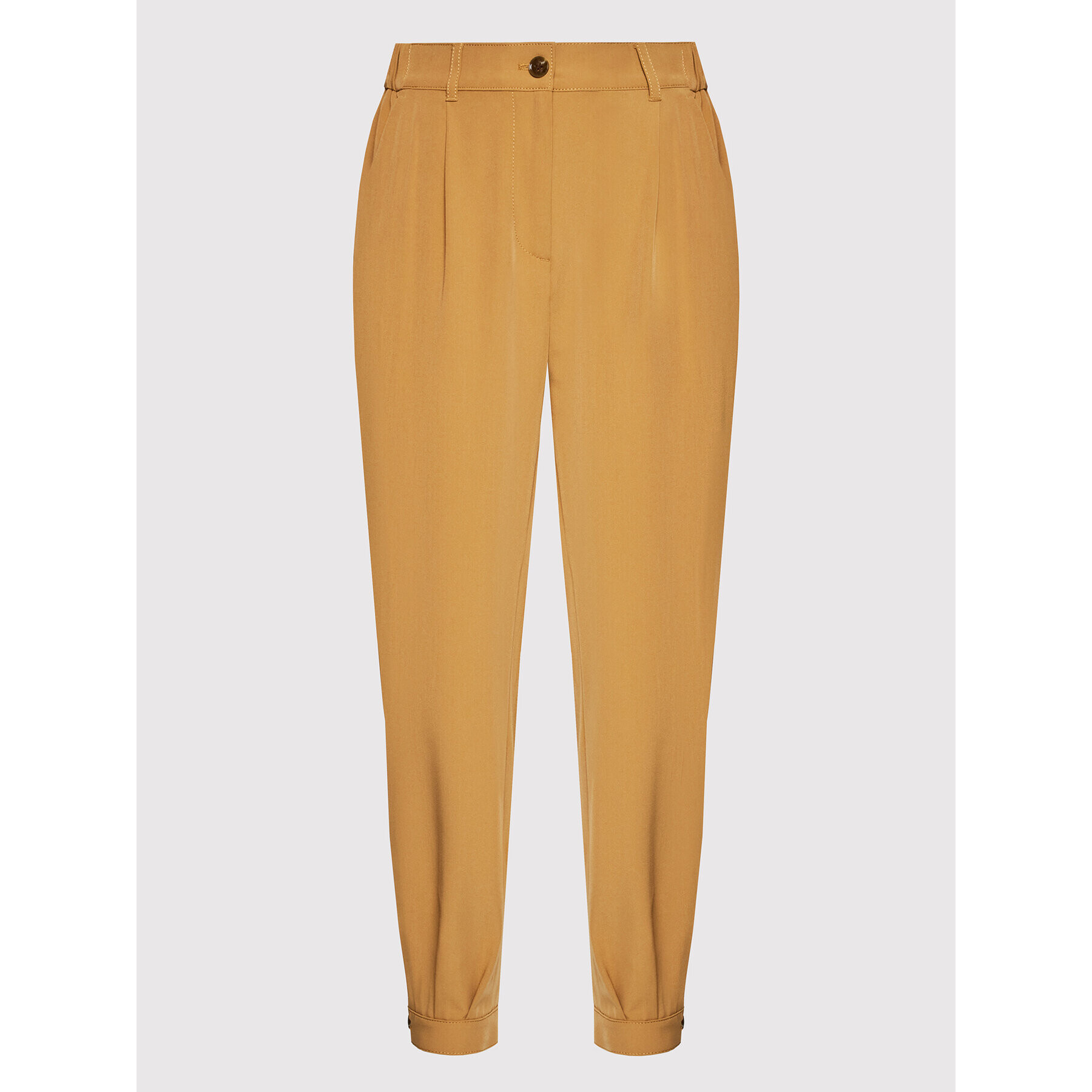 Sisley Pantaloni din material 4KVXLF00C Maro Relaxed Fit - Pled.ro