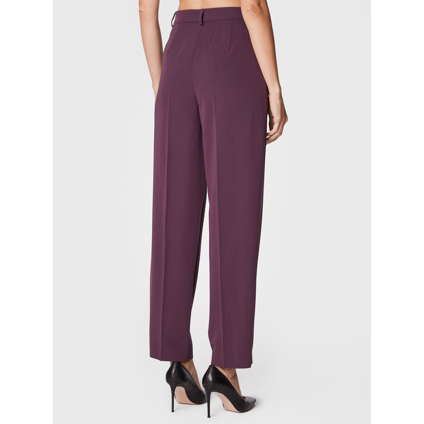 Sisley Pantaloni din material 4KVXLF01E Violet Relaxed Fit - Pled.ro