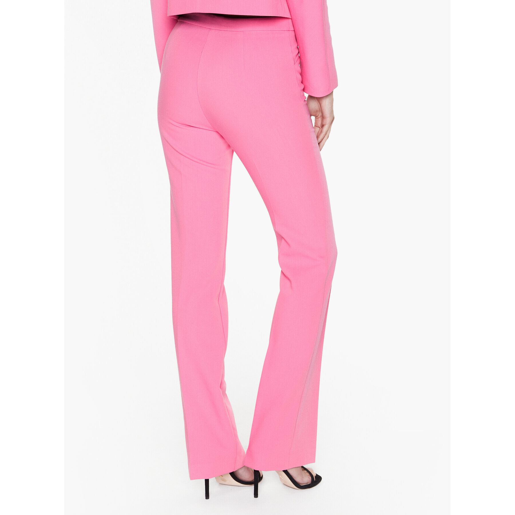 Sisley Pantaloni din material 4OLVLF02Q Roz Regular Fit - Pled.ro