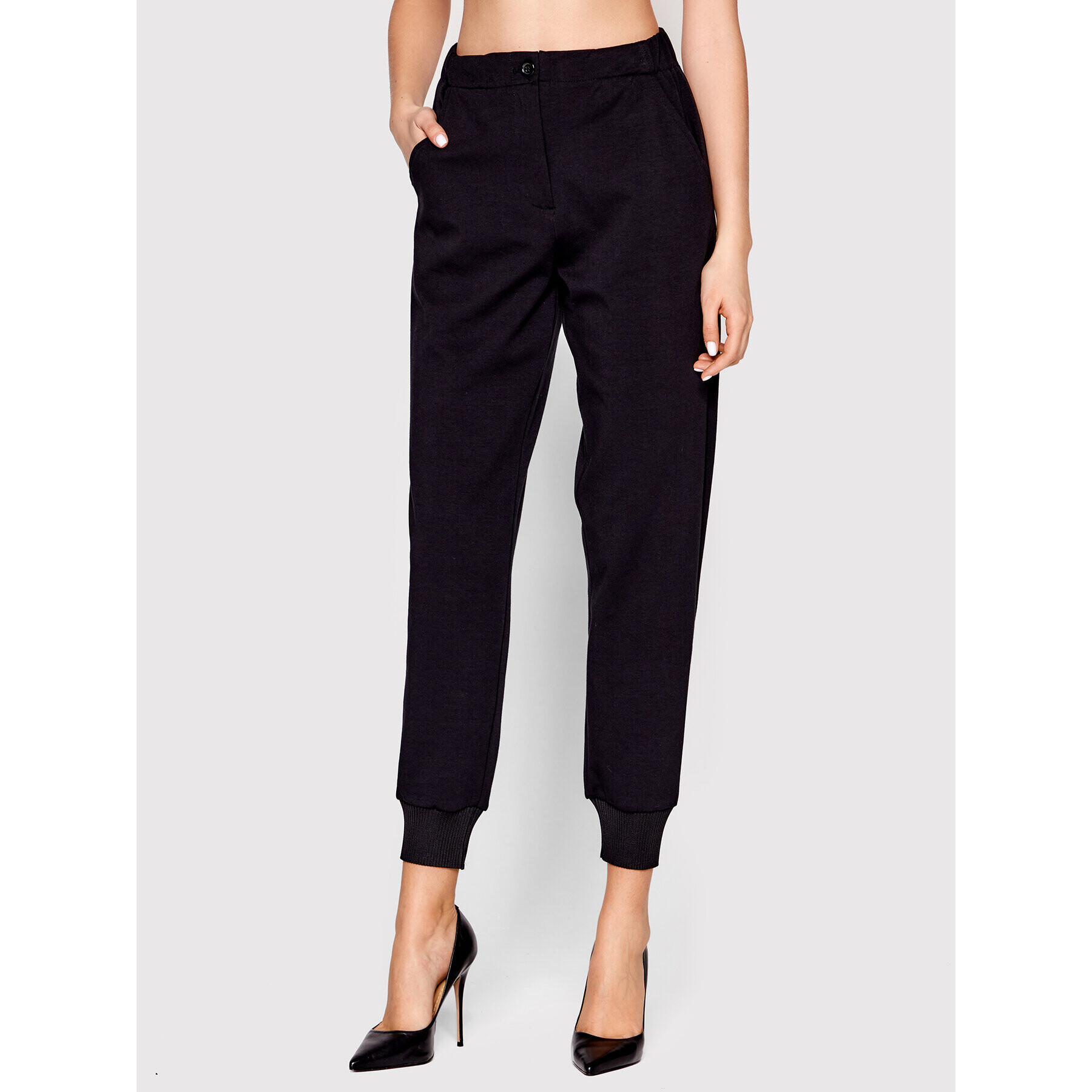 Sisley Pantaloni trening 4IPRLF00L Negru Regular Fit - Pled.ro