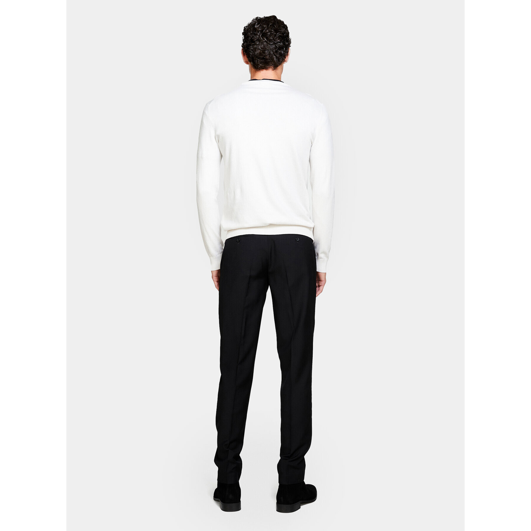 Sisley Pulover 10F2S1C78 Bej Slim Fit - Pled.ro