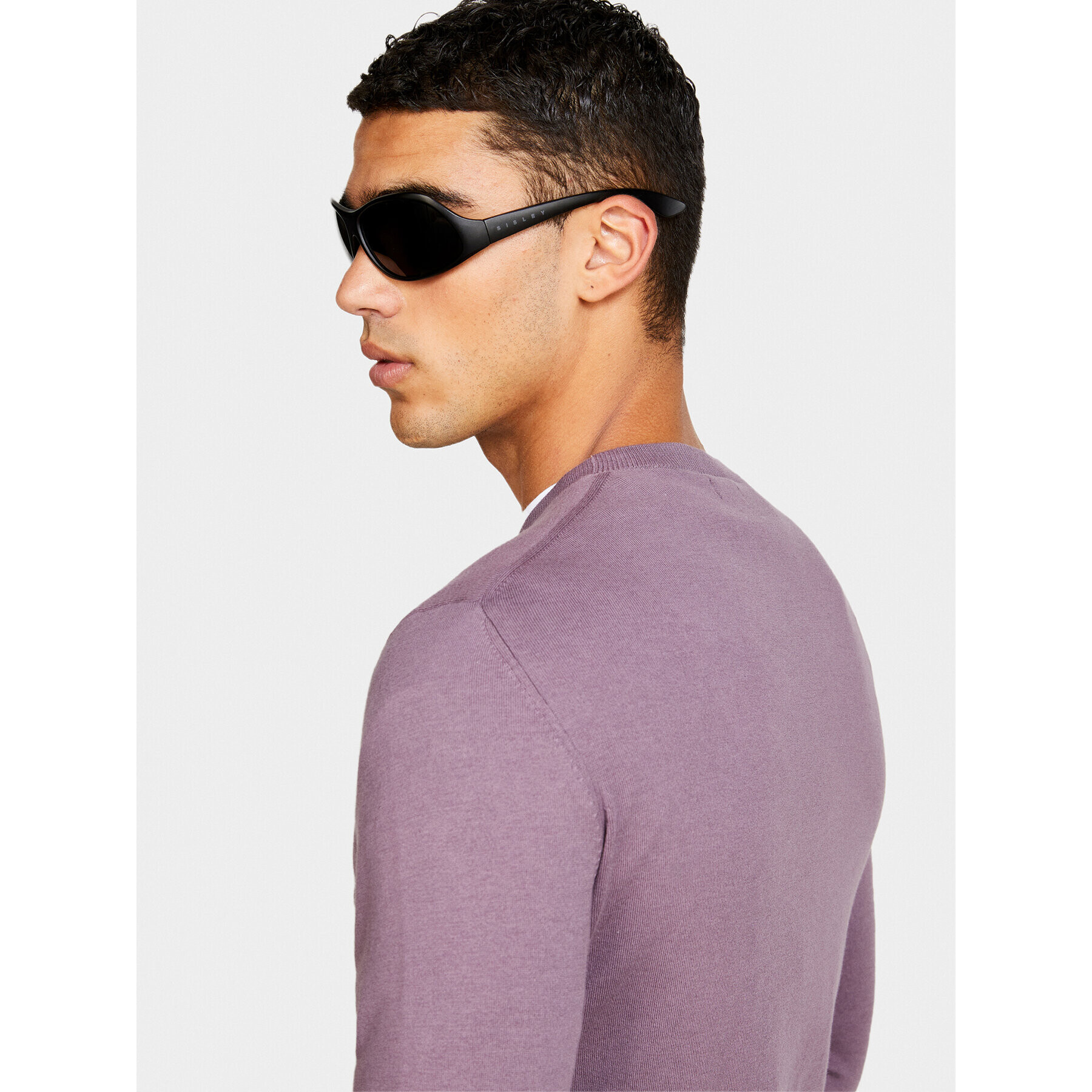 Sisley Pulover 10F2S1C78 Violet Slim Fit - Pled.ro