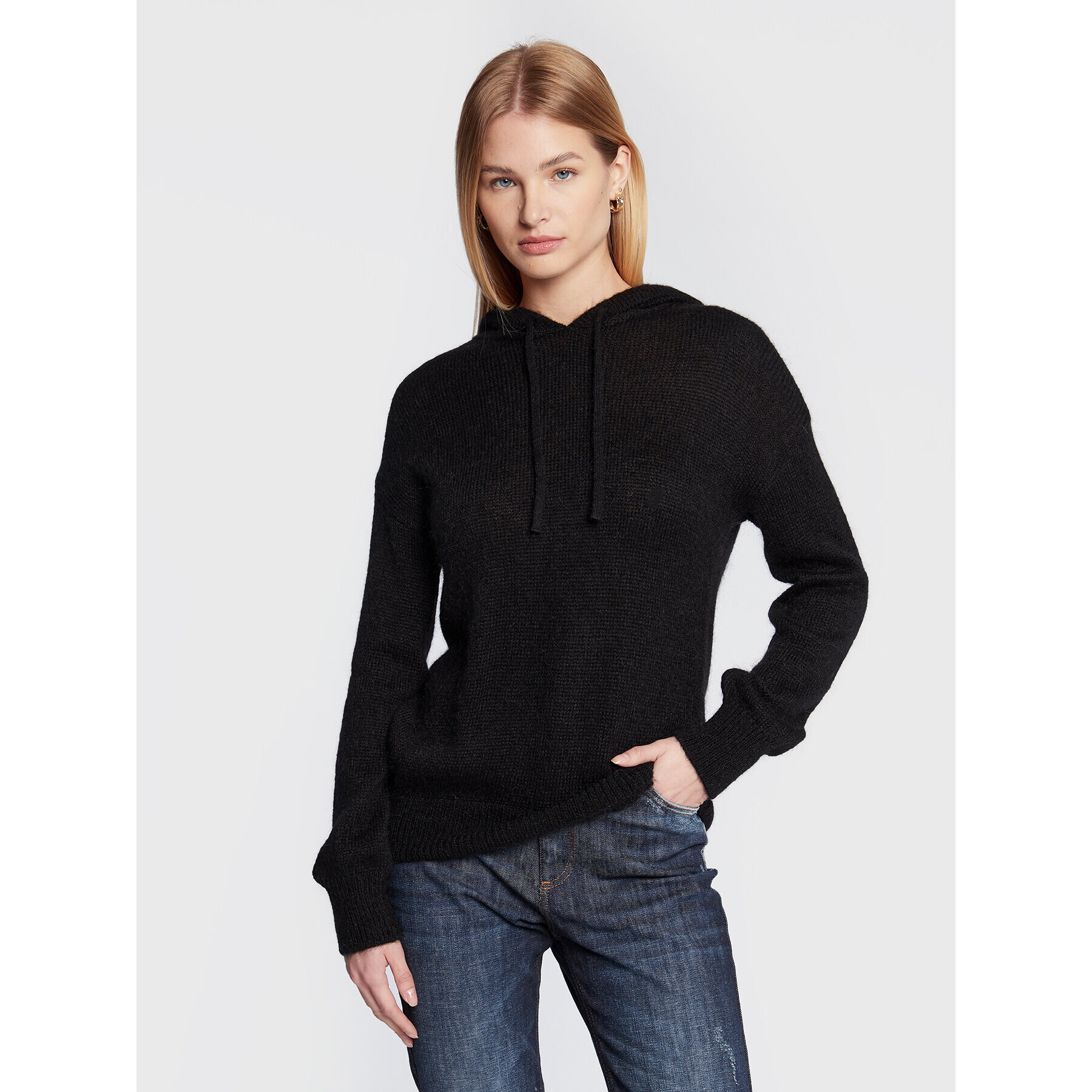 Sisley Pulover 1242M200O Negru Regular Fit - Pled.ro