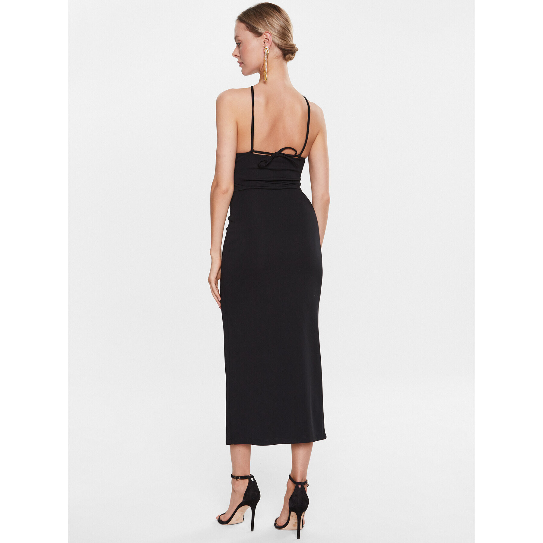 Sisley Rochie de zi 41L1LV03U Negru Regular Fit - Pled.ro