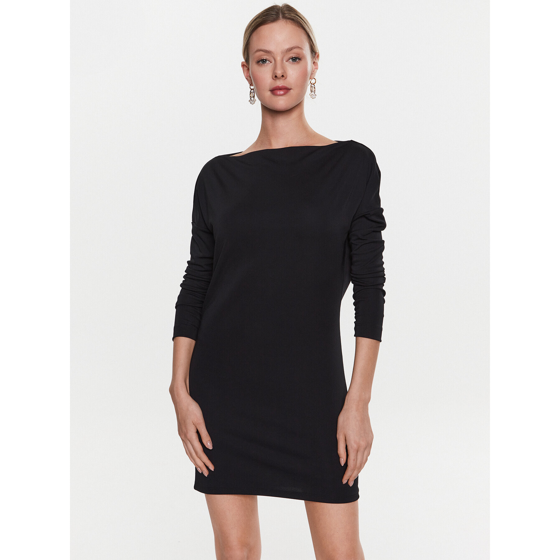 Sisley Rochie de zi 41L1LV03V Negru Regular Fit - Pled.ro