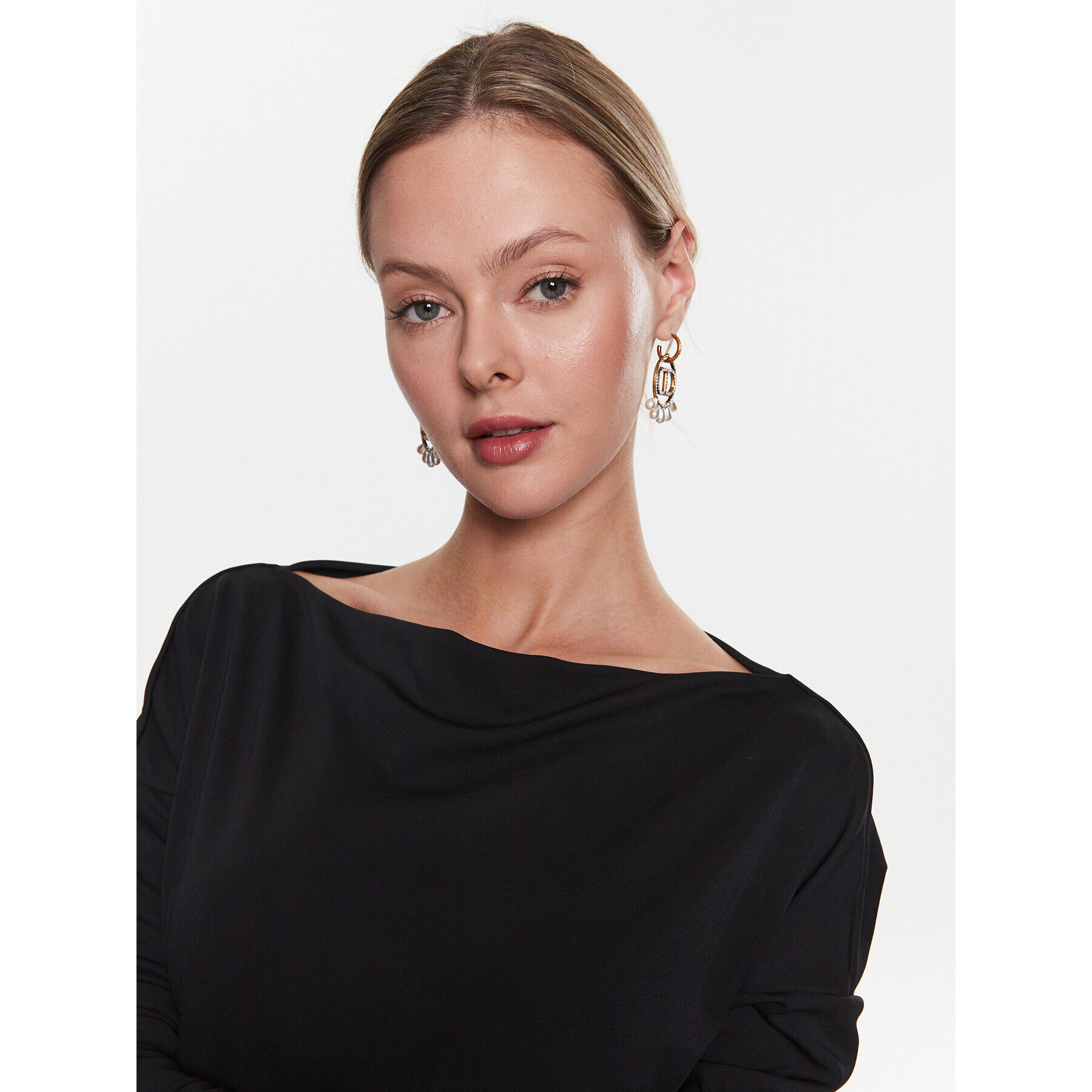 Sisley Rochie de zi 41L1LV03V Negru Regular Fit - Pled.ro