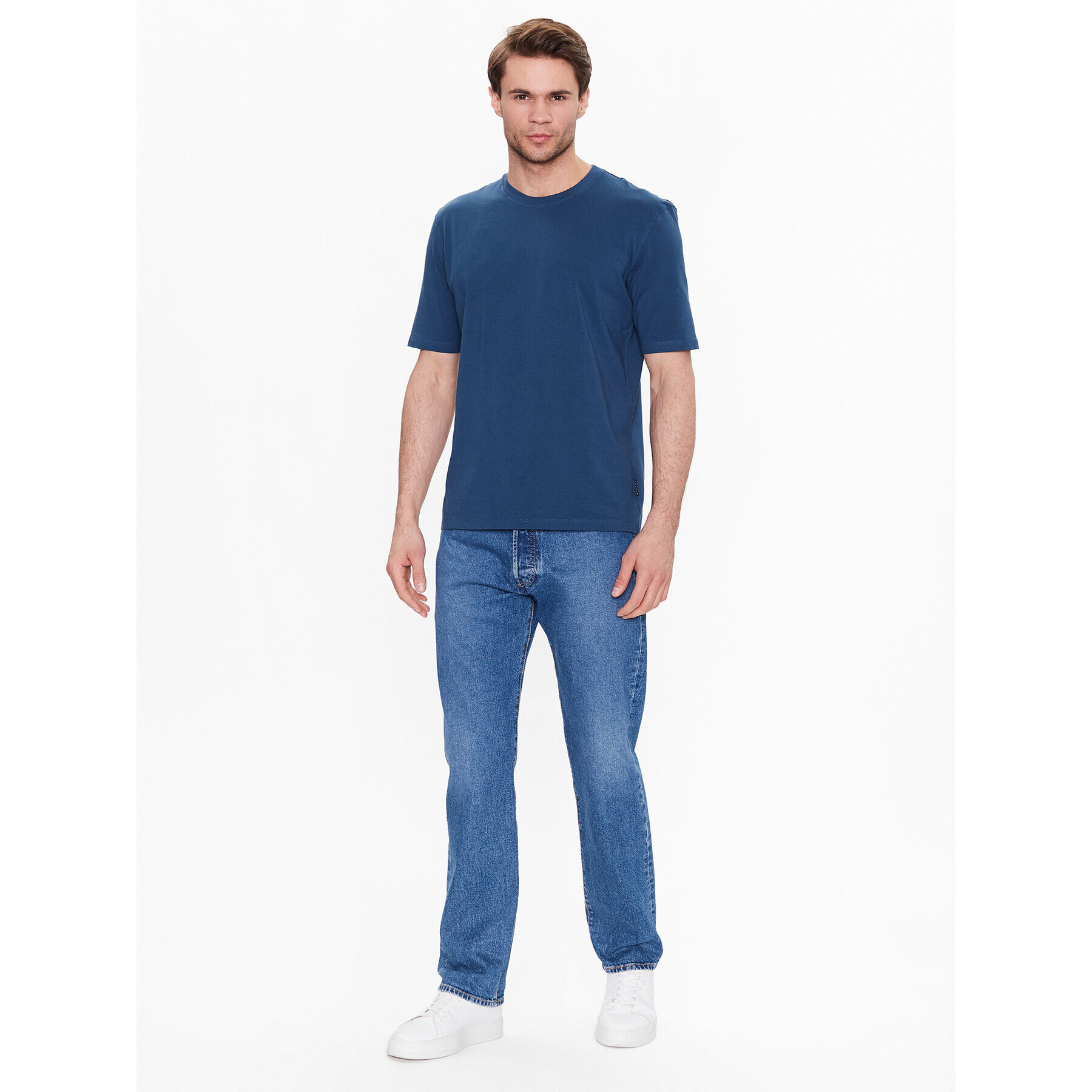 Sisley Tricou 3096S101J Albastru Regular Fit - Pled.ro