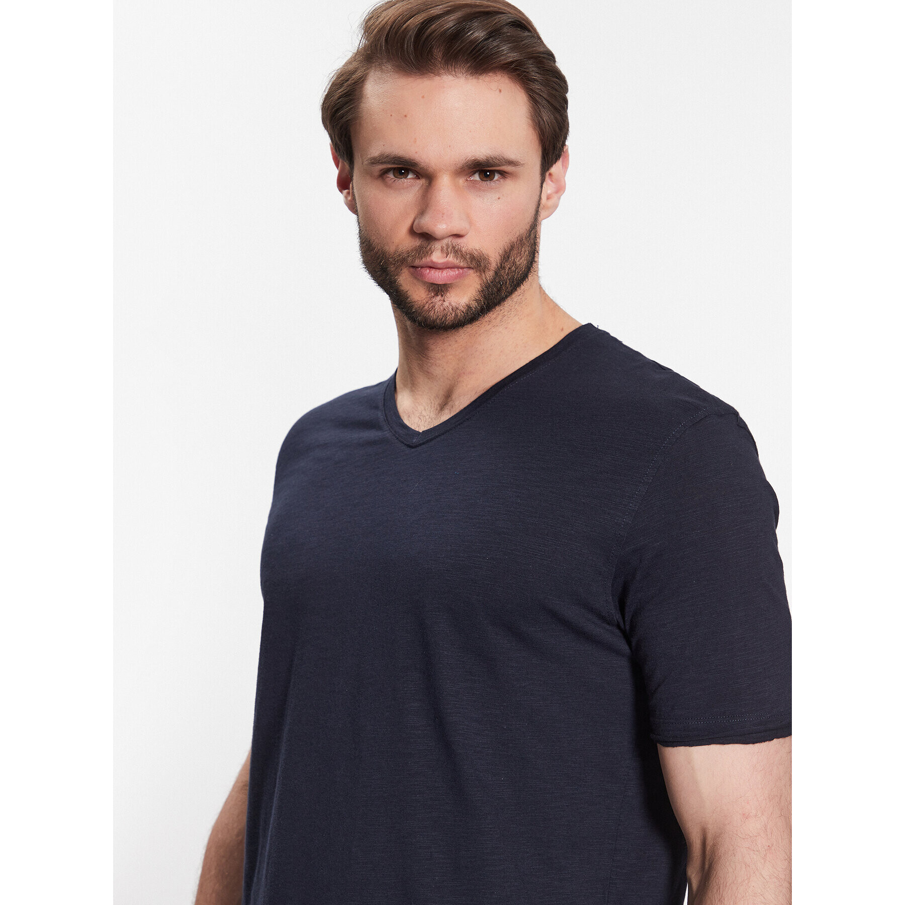 Sisley Tricou 3YR7S4001 Bleumarin Regular Fit - Pled.ro