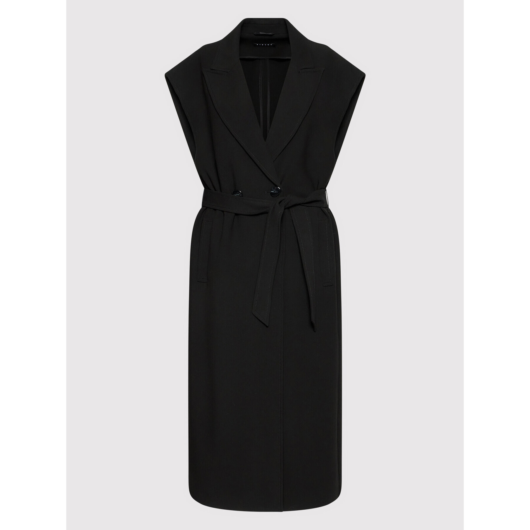 Sisley Vestă 2BFQLN004 Negru Regular Fit - Pled.ro