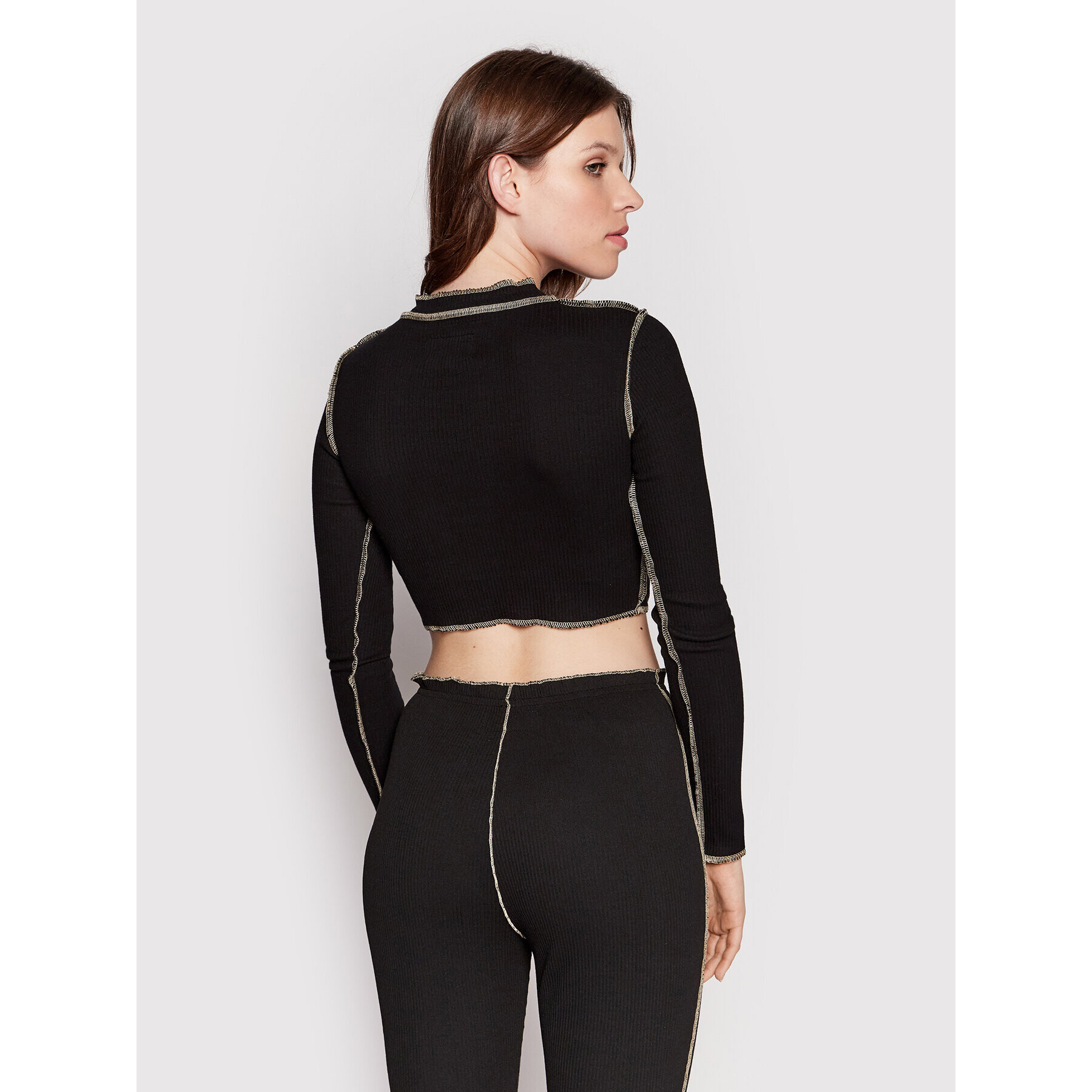 Sixth June Bluză 12187 Negru Cropped Fit - Pled.ro