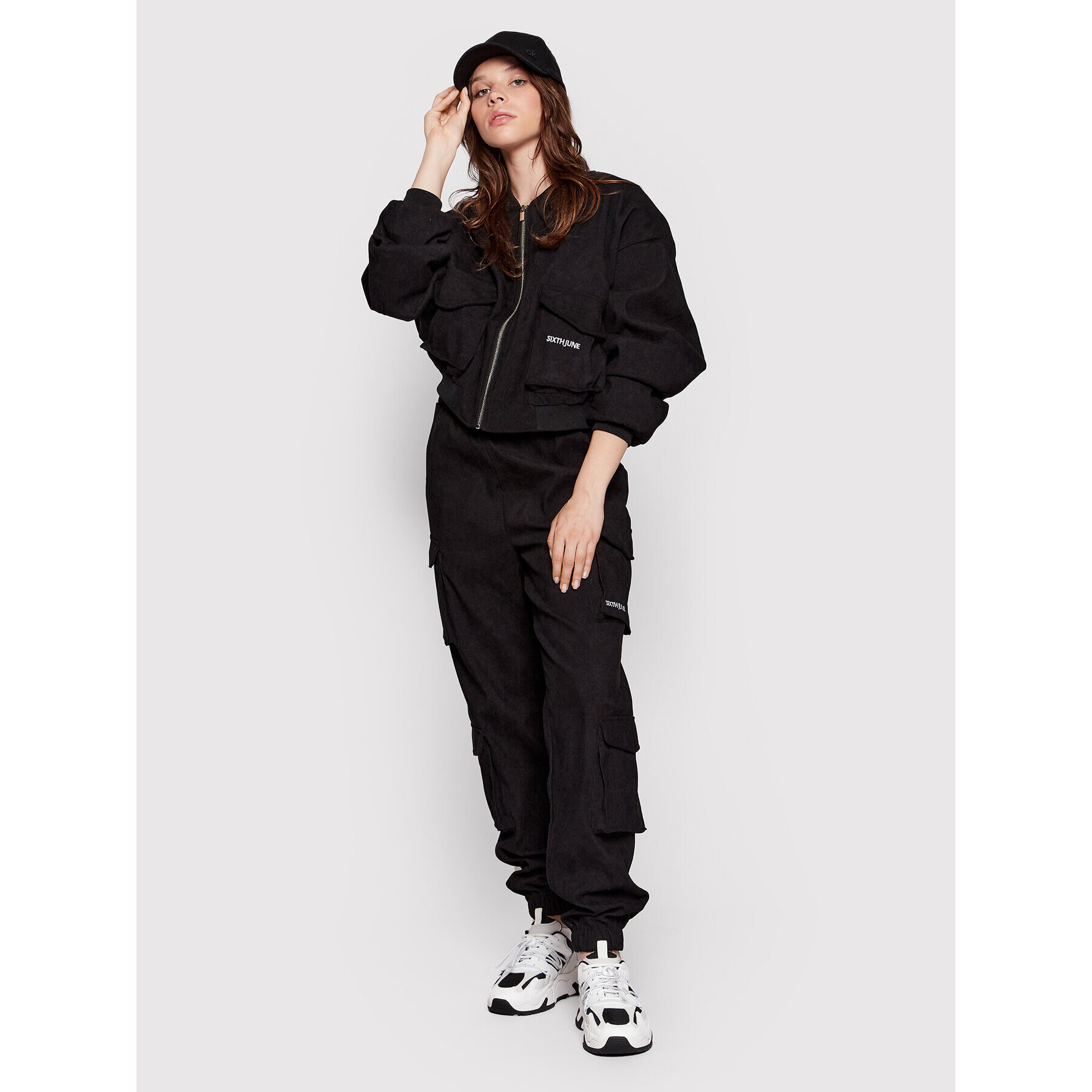 Sixth June Geacă bomber 33383 Negru Oversize - Pled.ro