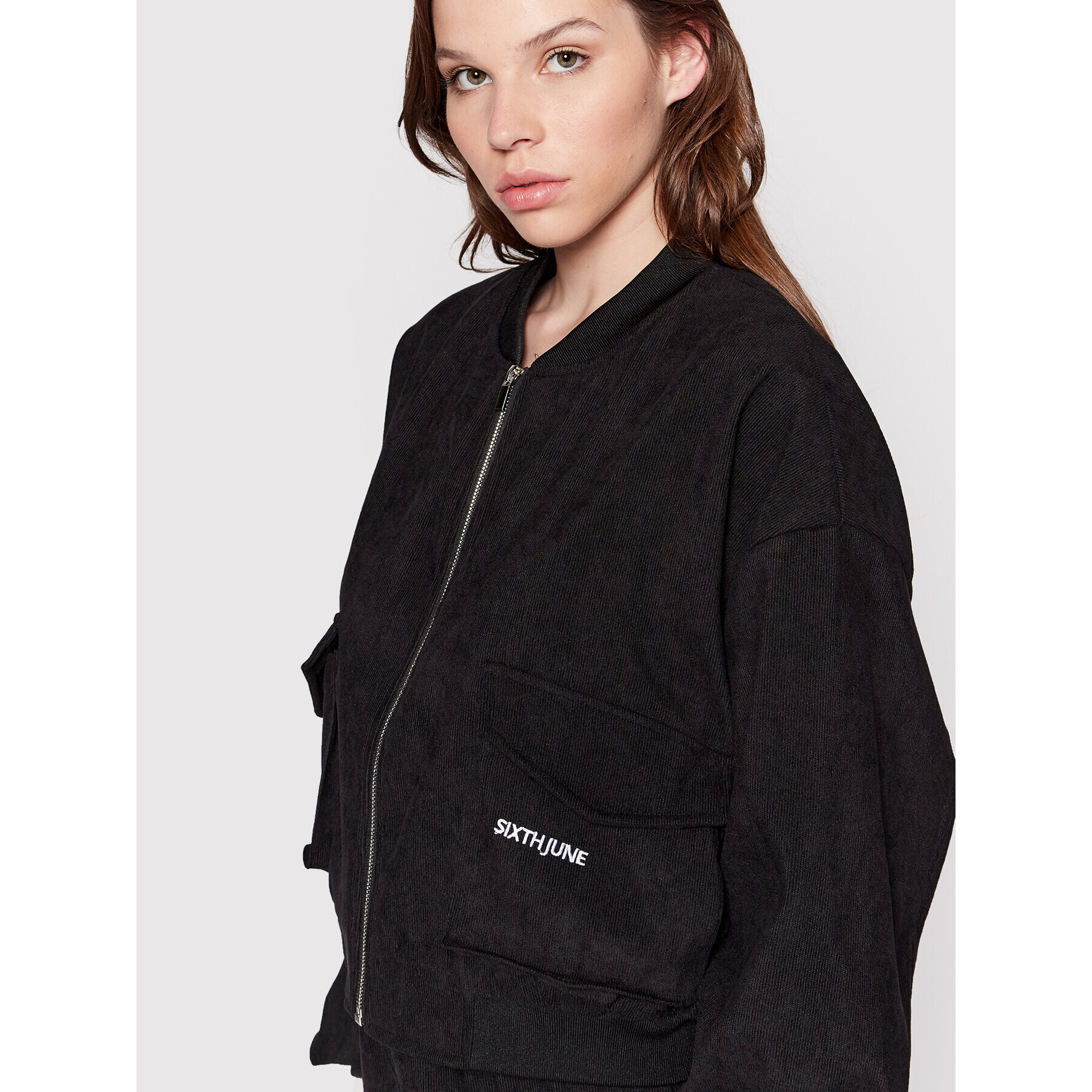 Sixth June Geacă bomber 33383 Negru Oversize - Pled.ro