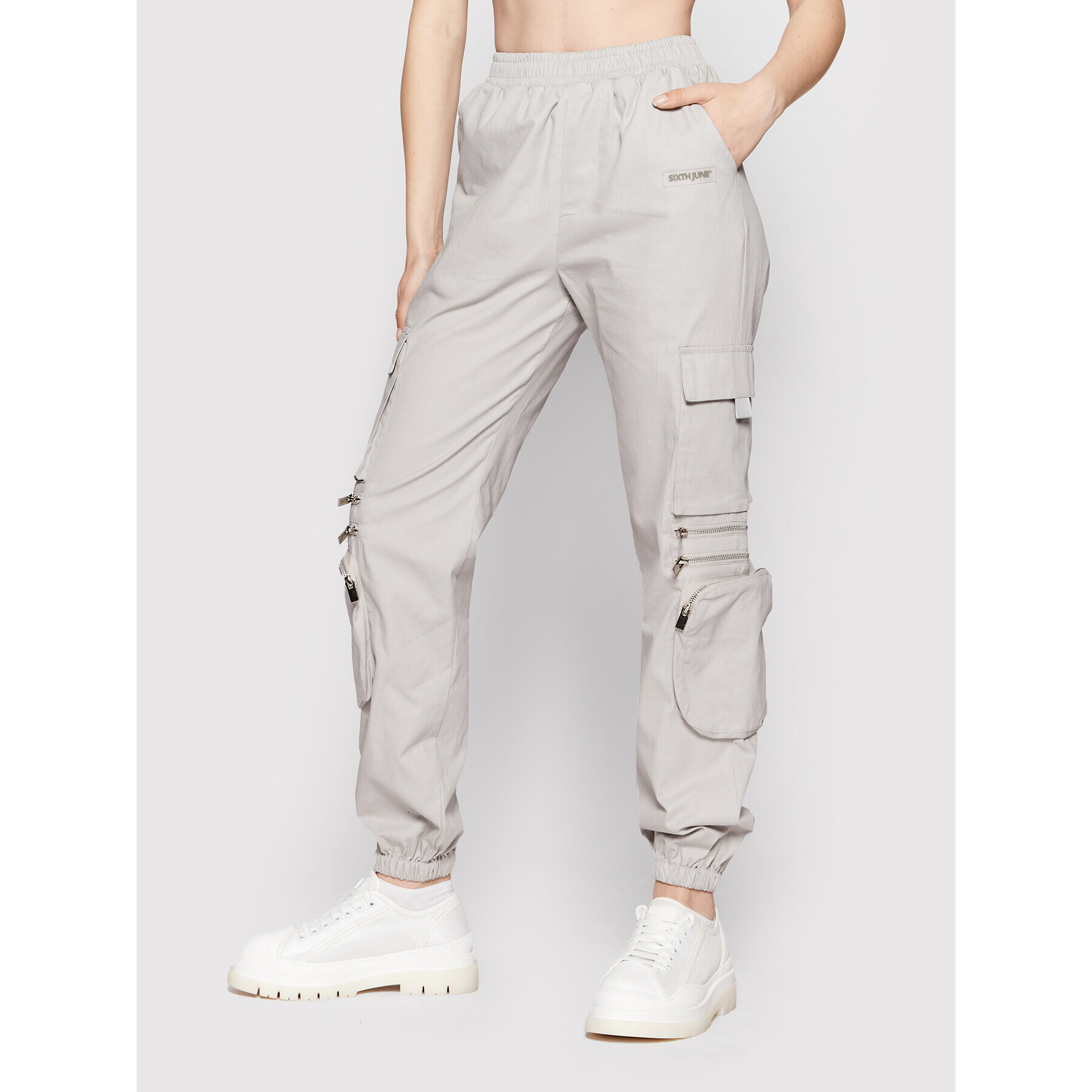 Sixth June Joggers 33333 Gri Regular Fit - Pled.ro