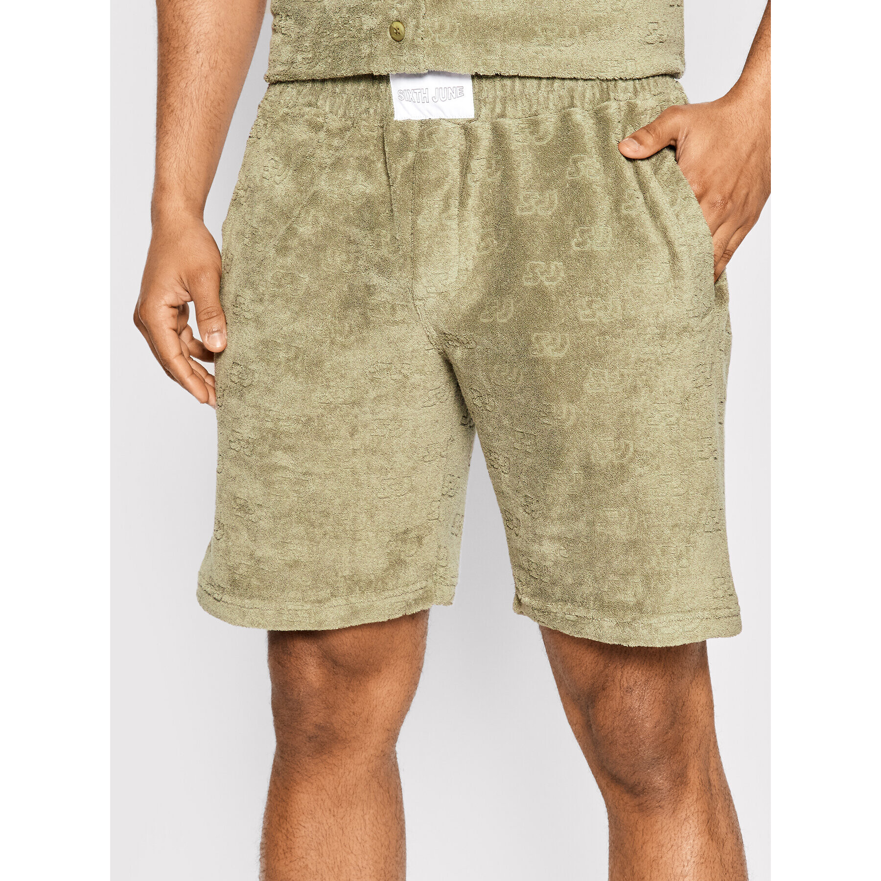 Sixth June Pantaloni scurți sport 12295 Verde Regular Fit - Pled.ro