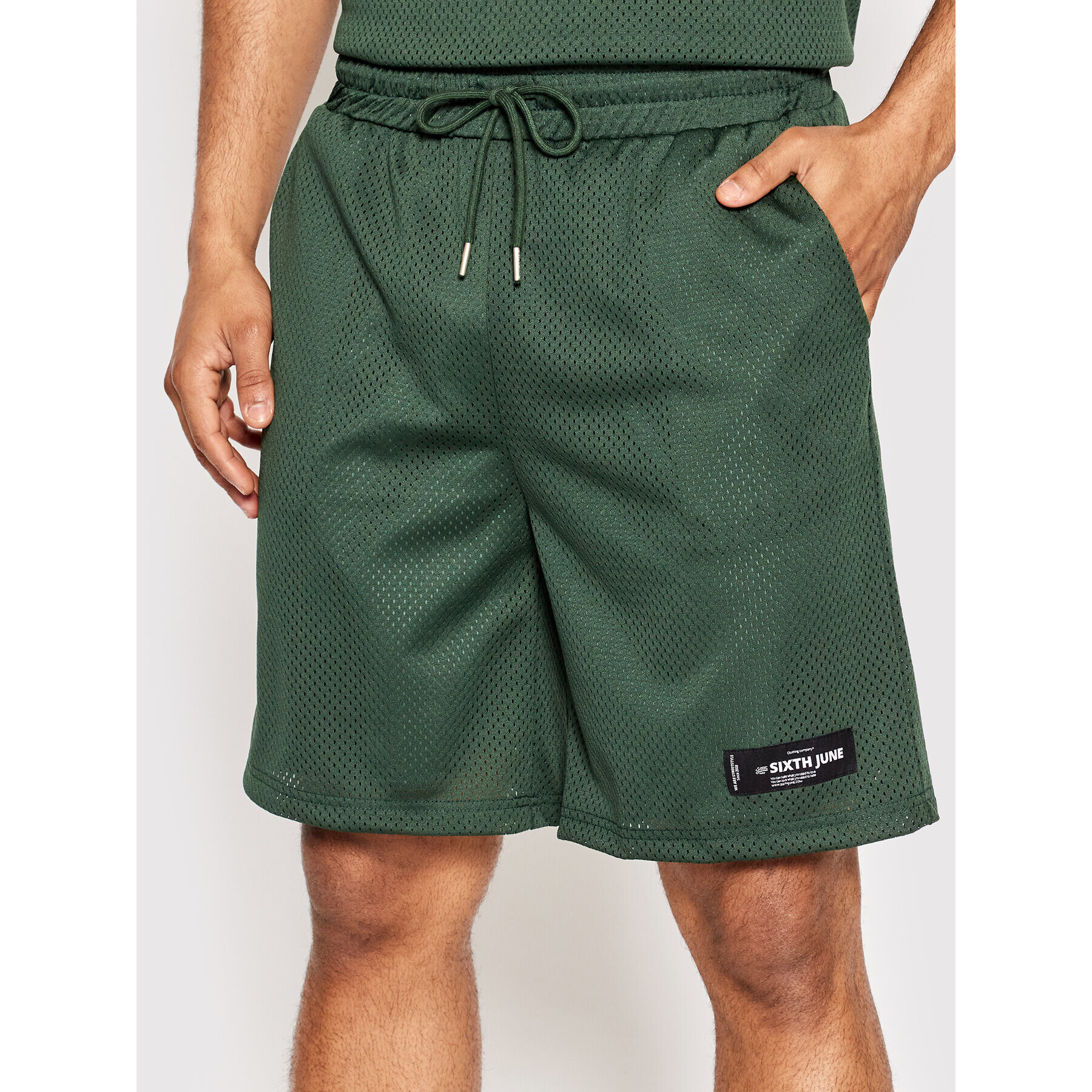 Sixth June Pantaloni scurți sport 4192 Verde Regular Fit - Pled.ro