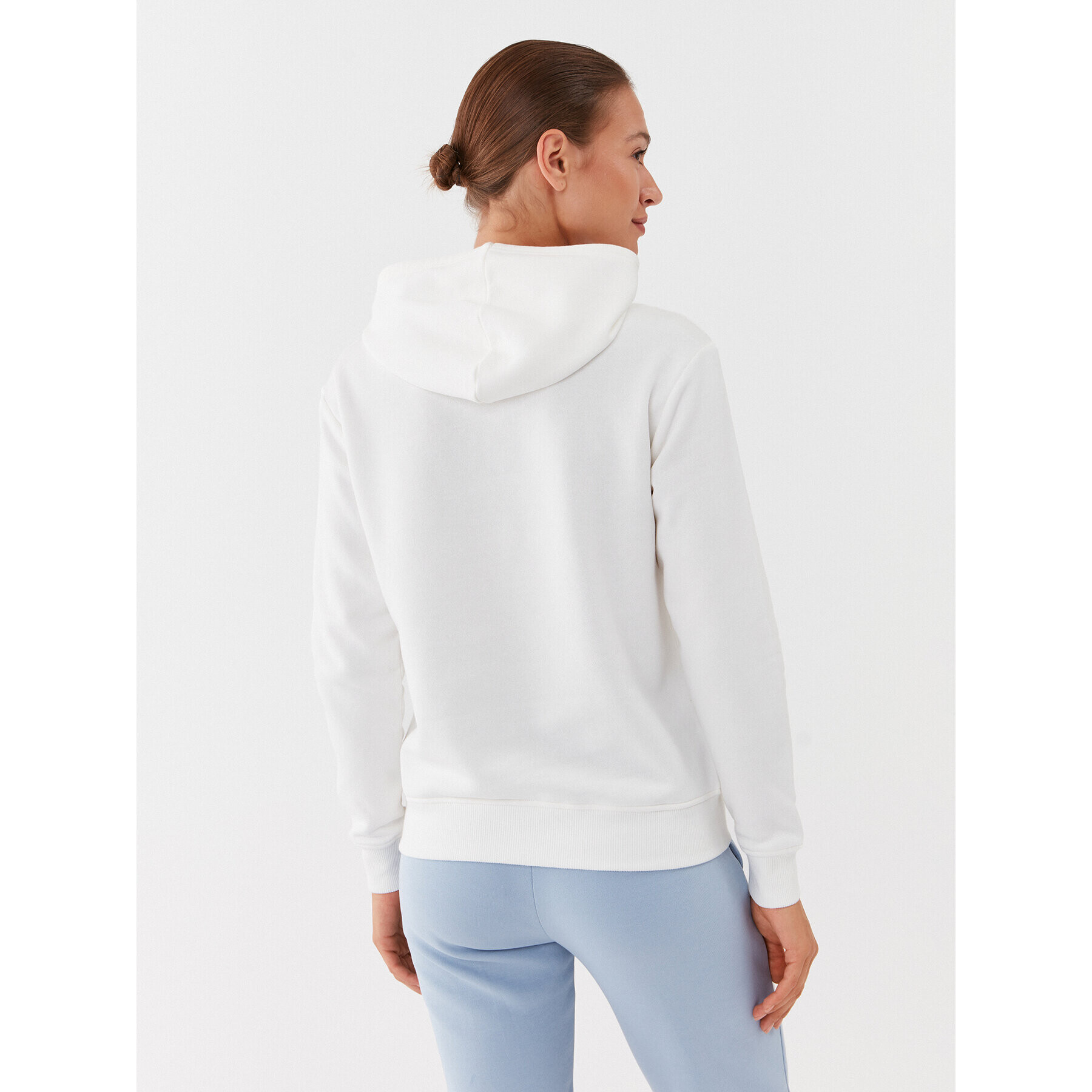 Skechers Bluză Signature Po Hoodie WHD116 Alb Regular Fit - Pled.ro