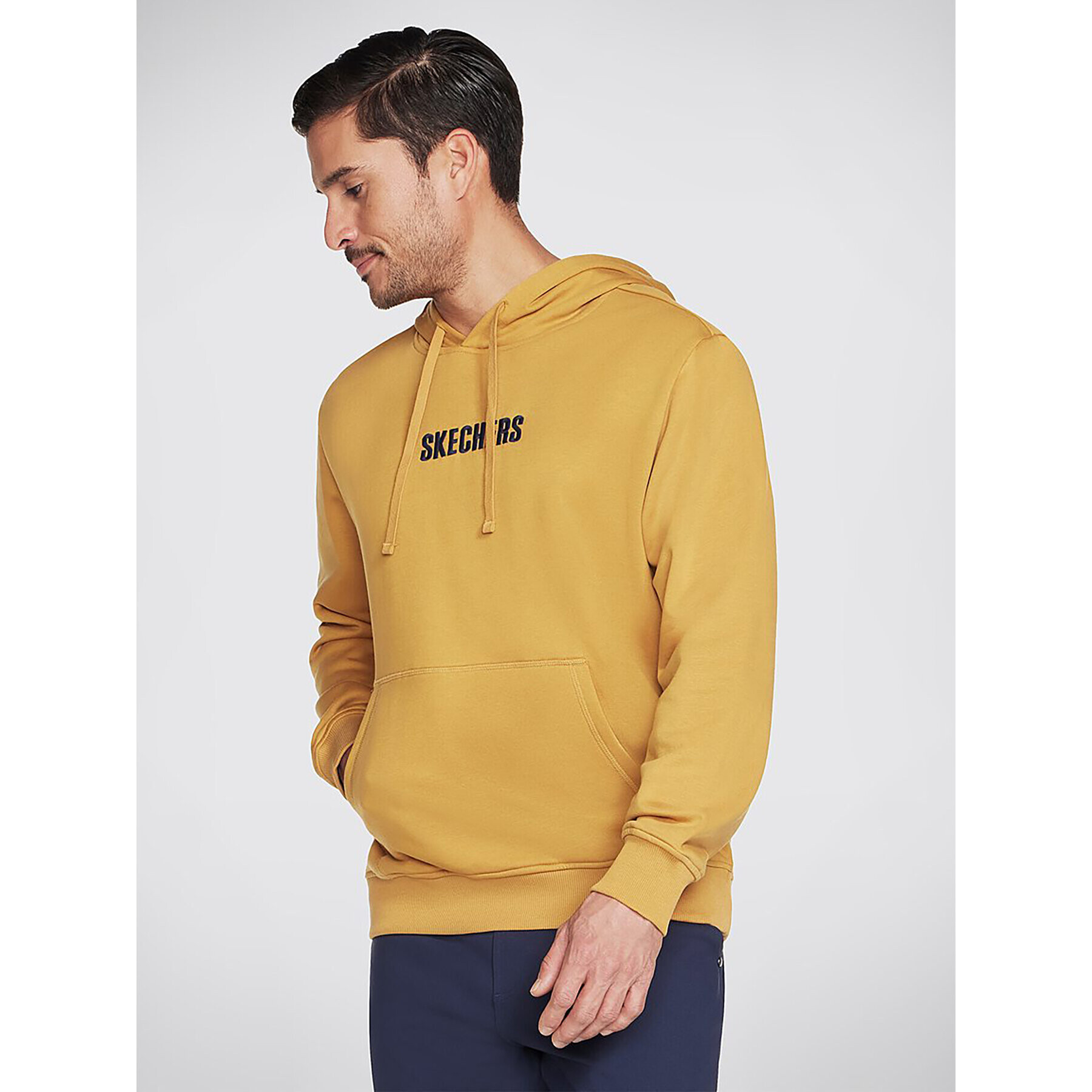 Skechers Bluză Sweats Incognito Hoodie HD6 Auriu Regular Fit - Pled.ro