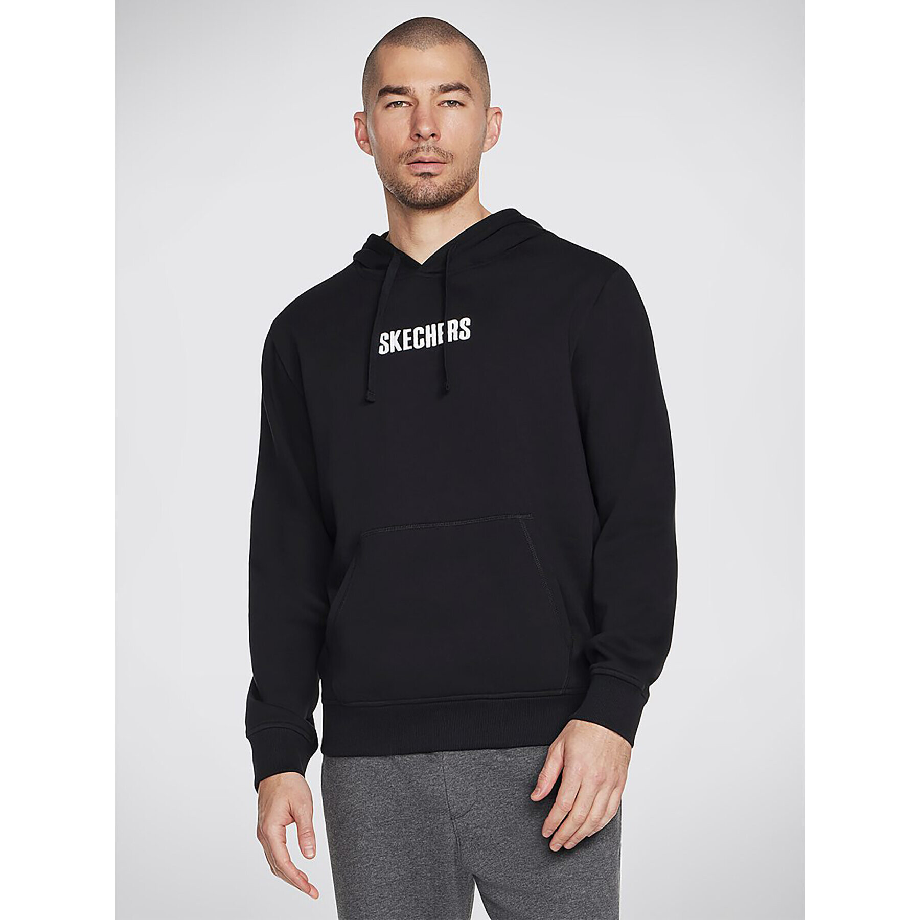 Skechers Bluză Sweats Incognito Hoodie HD6 Negru Regular Fit - Pled.ro