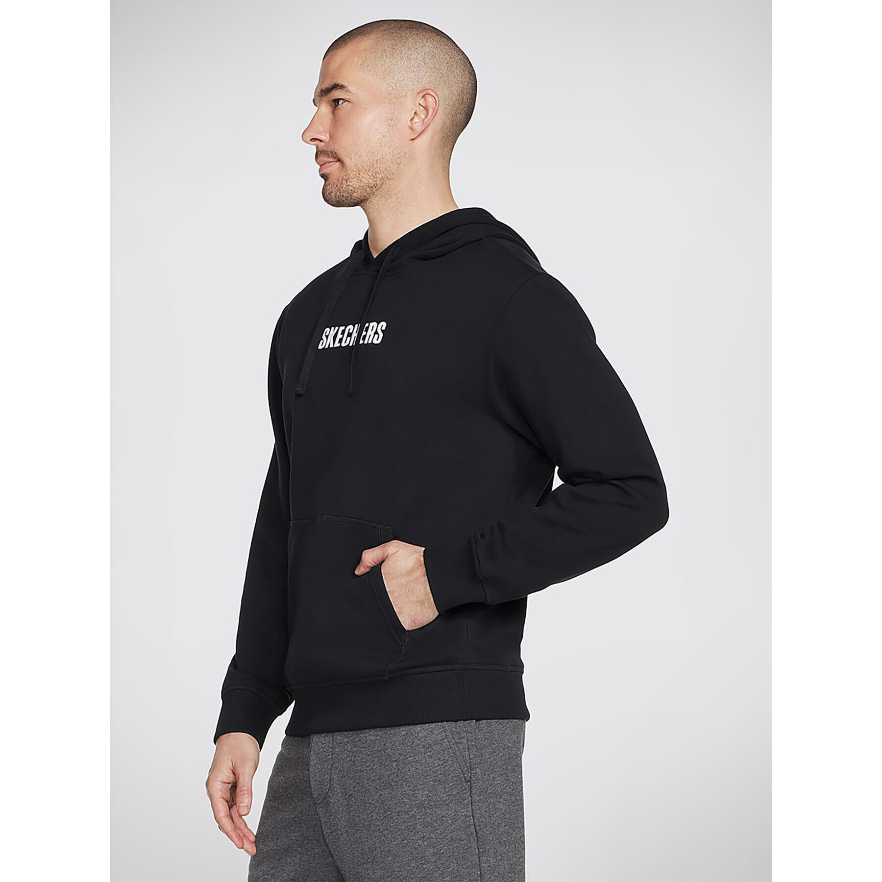 Skechers Bluză Sweats Incognito Hoodie HD6 Negru Regular Fit - Pled.ro