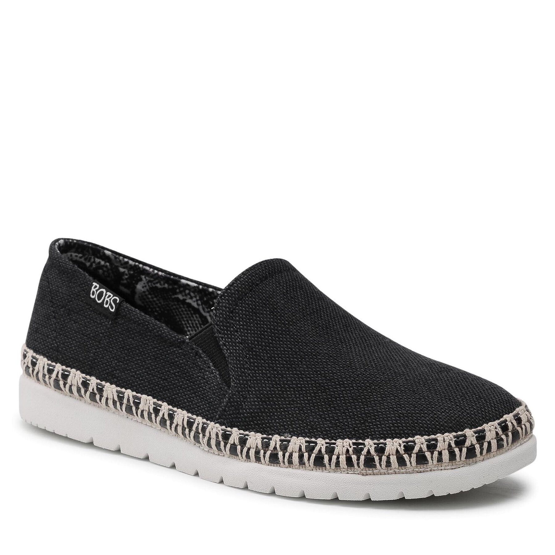 Skechers Espadrile Flexpadrille 3.0 113091/BLK Negru - Pled.ro