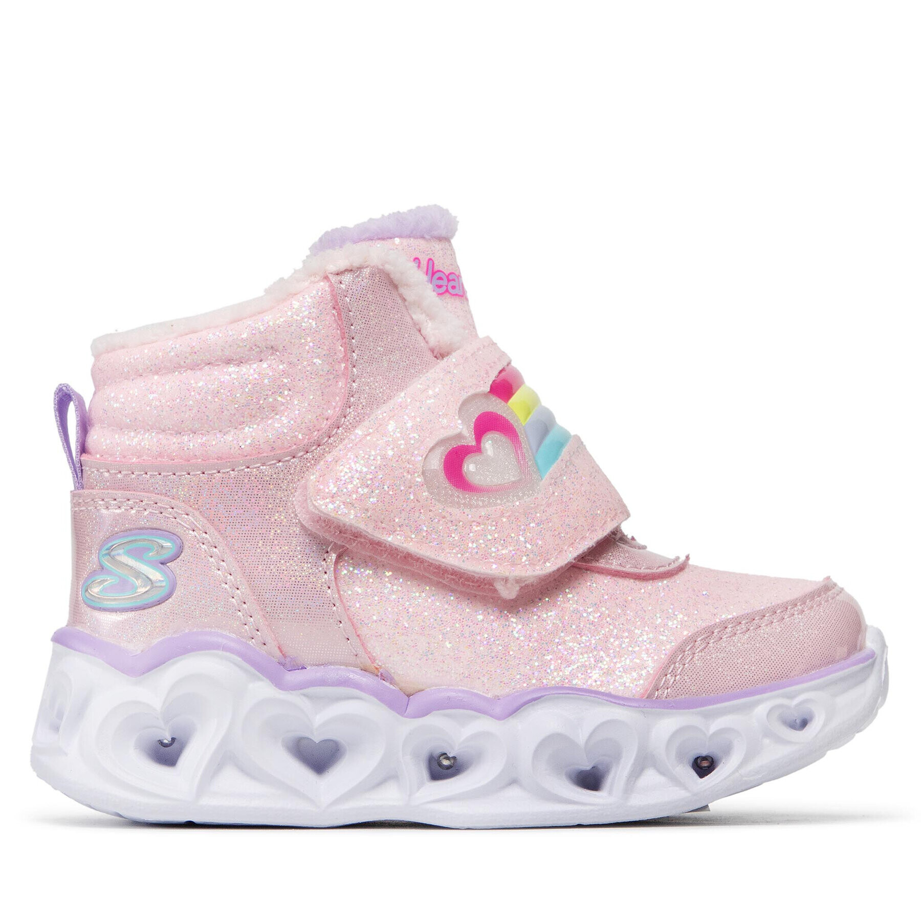 Skechers Ghete Brilliant Rainbow 302669N/PKLV Roz - Pled.ro