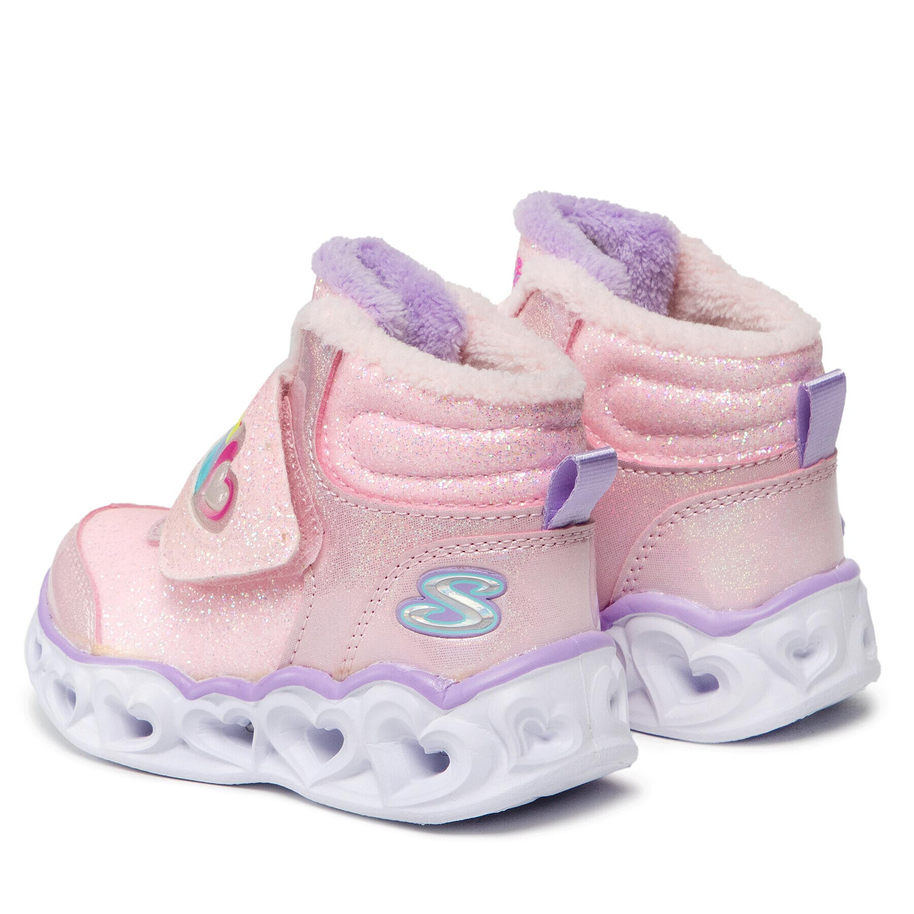 Skechers Ghete Brilliant Rainbow 302669N/PKLV Roz - Pled.ro