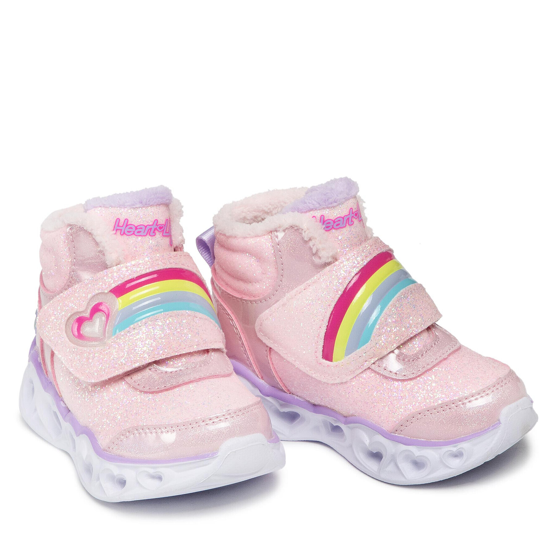 Skechers Ghete Brilliant Rainbow 302669N/PKLV Roz - Pled.ro