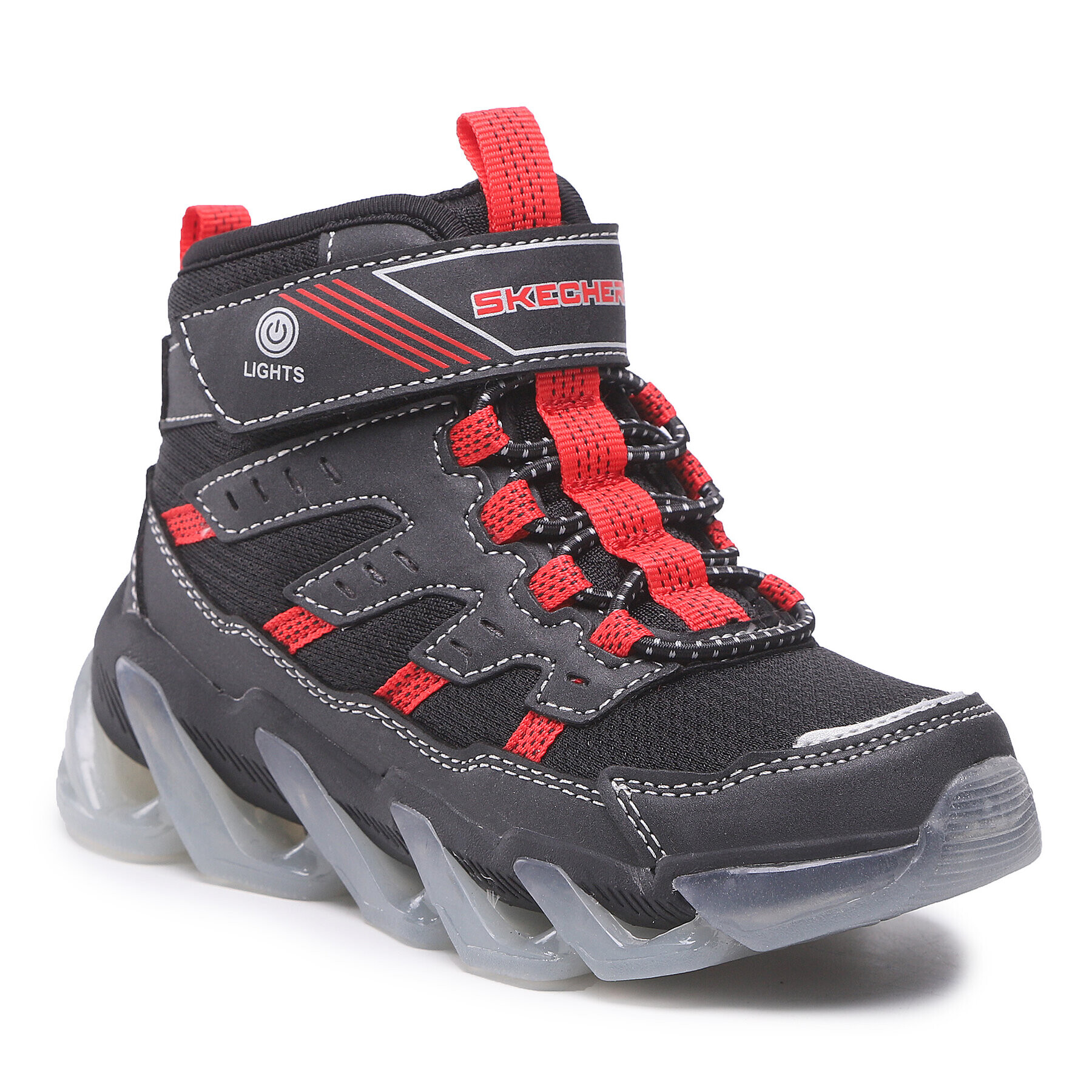 Skechers Ghete Flash Breeze 400131L/BKRD Negru - Pled.ro