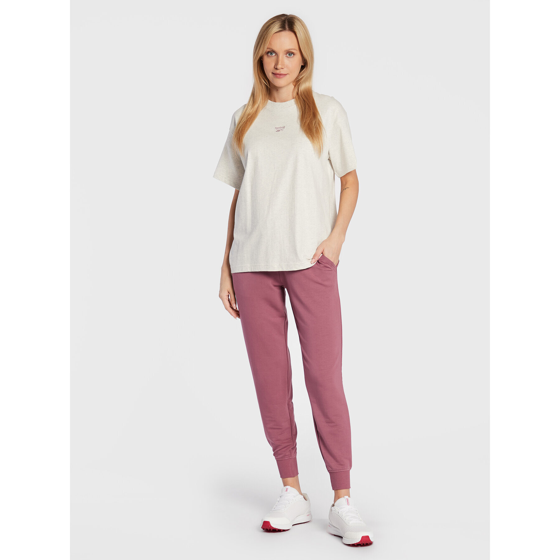 Skechers Pantaloni trening Restful W03PT49 Violet Relaxed Fit - Pled.ro