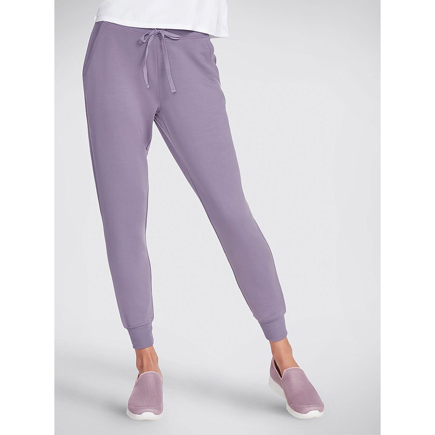 Skechers Pantaloni trening Skechluxe Restful Jogger W03PT49 Gri Regular Fit - Pled.ro