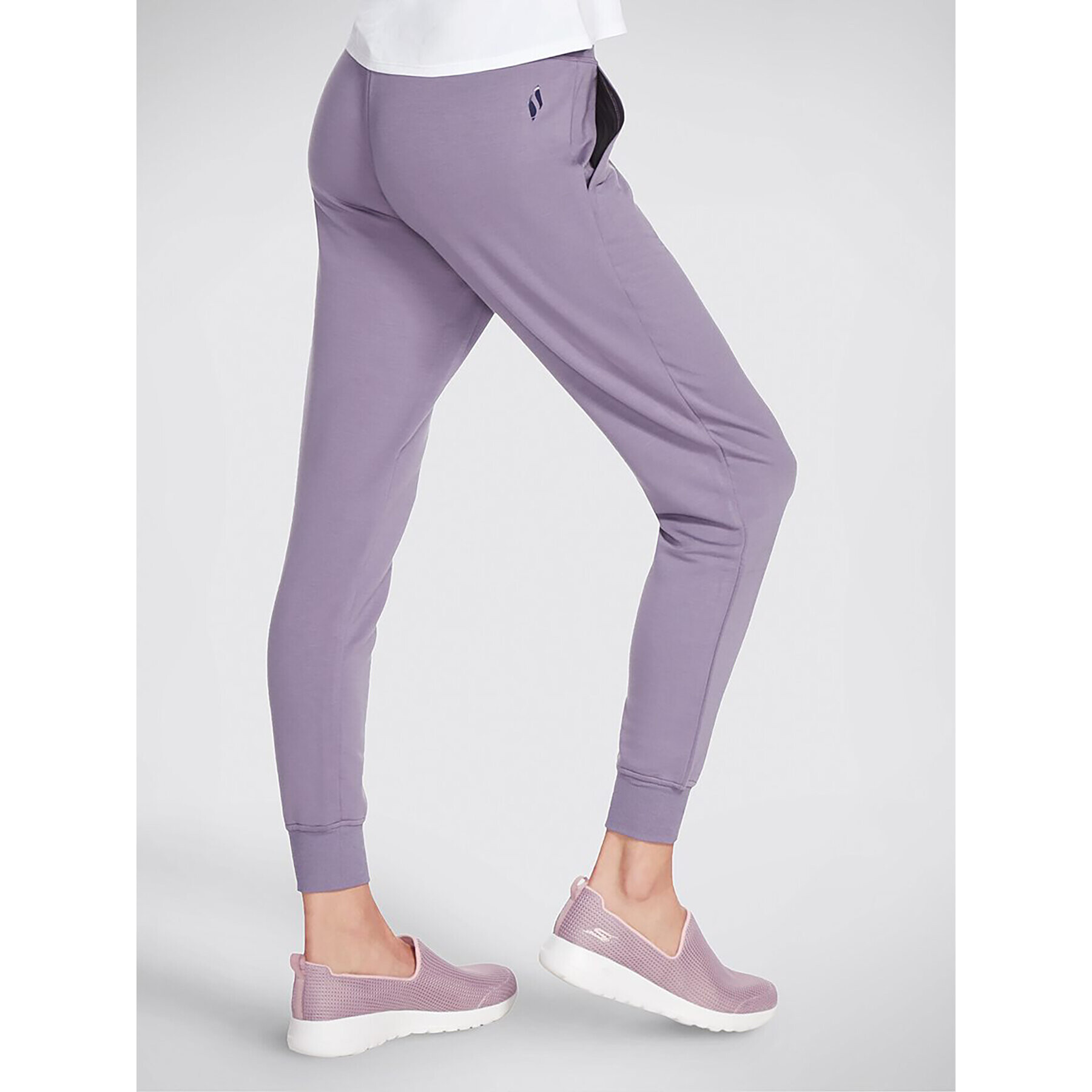 Skechers Pantaloni trening Skechluxe Restful Jogger W03PT49 Gri Regular Fit - Pled.ro