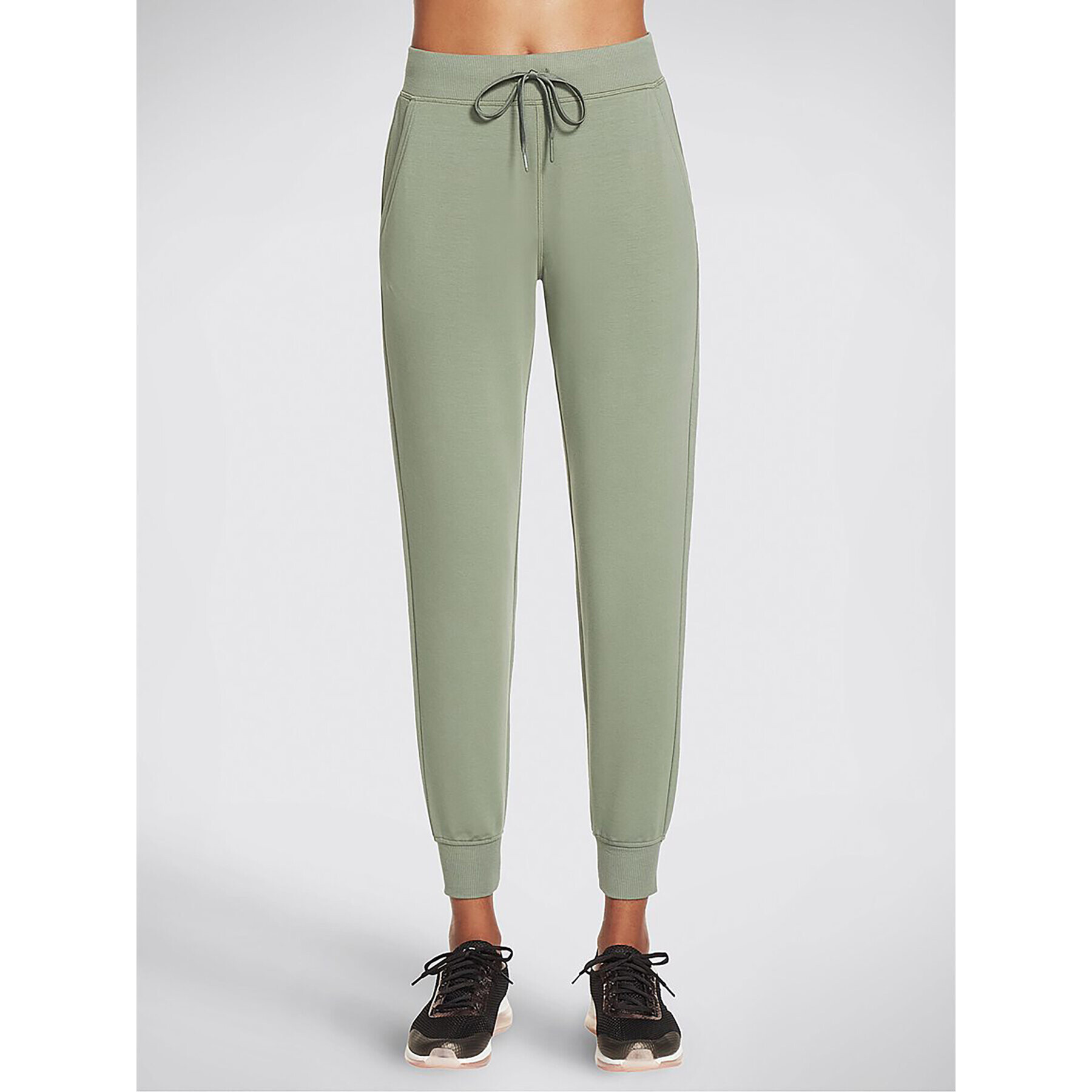 Skechers Pantaloni trening Skechluxe Restful Jogger W03PT49 Verde Regular Fit - Pled.ro