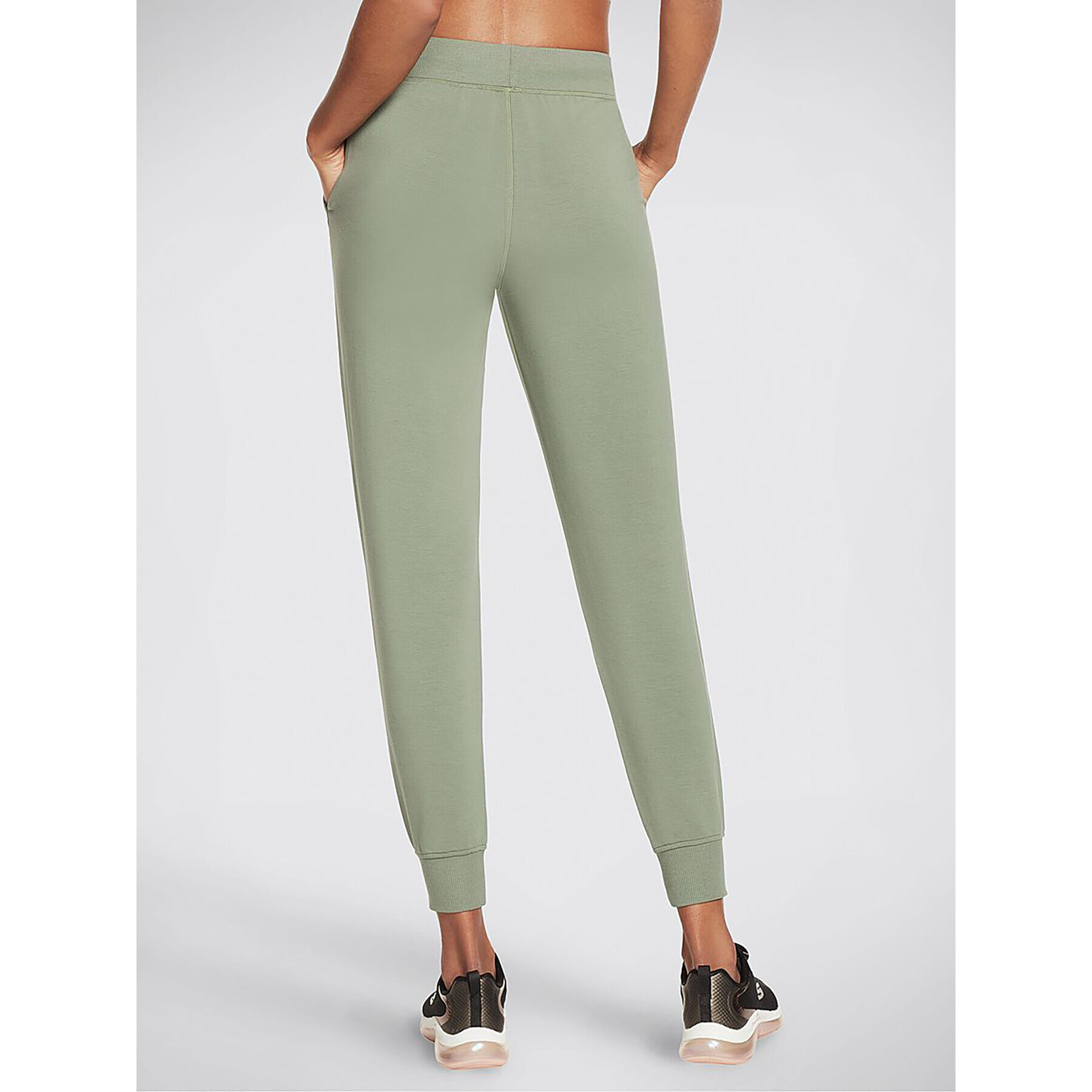 Skechers Pantaloni trening Skechluxe Restful Jogger W03PT49 Verde Regular Fit - Pled.ro